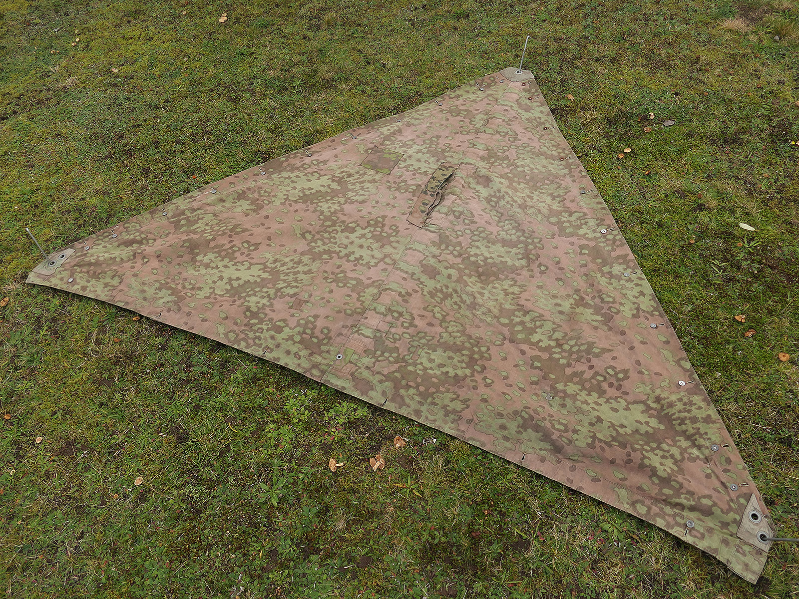 #A/ Waffen SS Original Tarpaulin – Oak Leaf Camouflage Tarpaulin – Battle-Worn