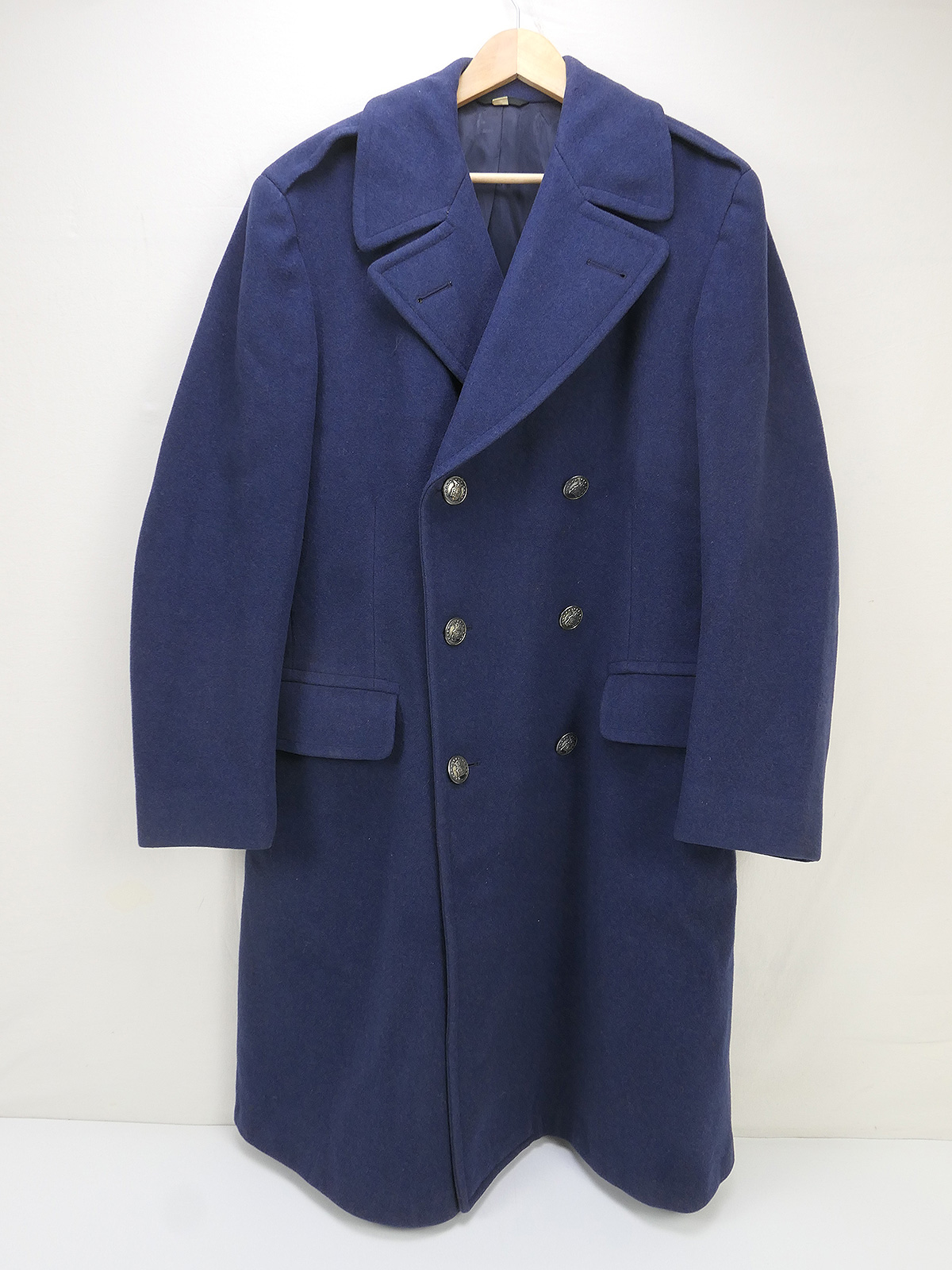 USAF Overcoat Wool Blue Berlin Air Lift Coat Blue - 39 Long
