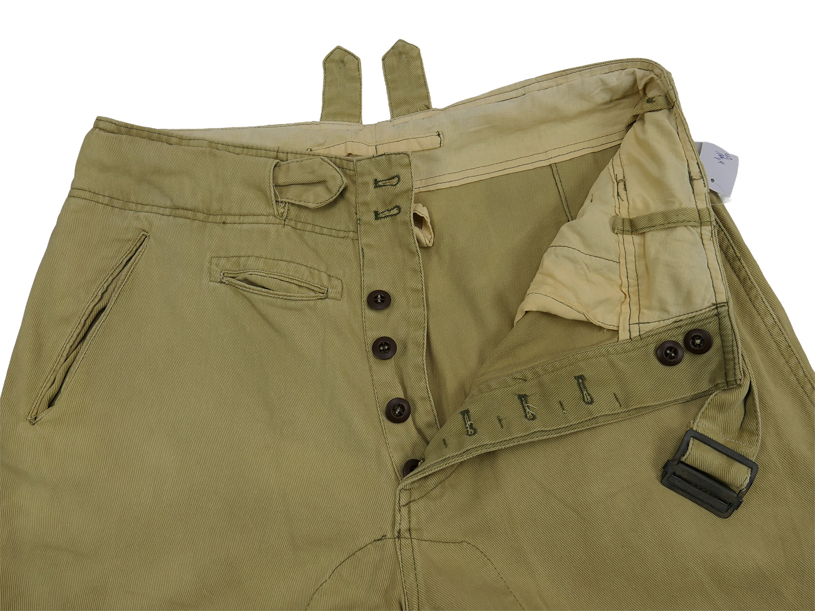 One-off Luftwaffe LW DAK trousers, faded, tropical trousers, BATTLE WORN