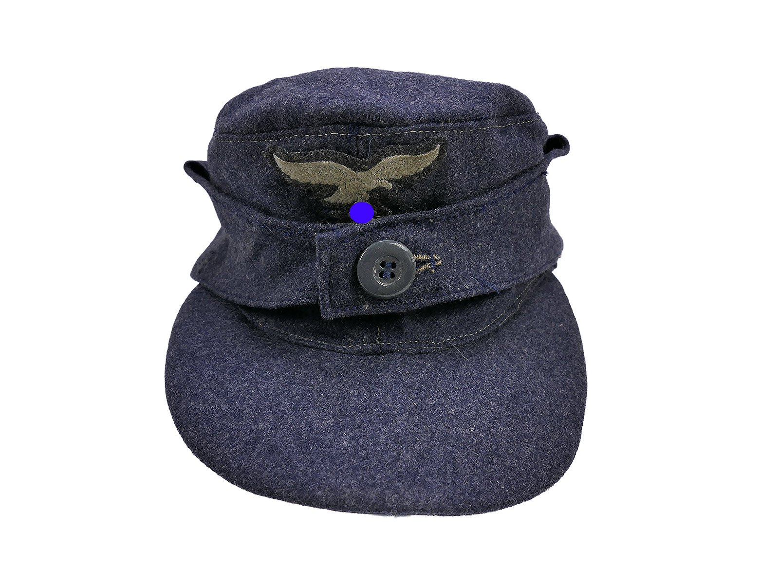 Antique M43 single-button field cap, Luftwaffe paratroopers, size 60, COLLECTION 