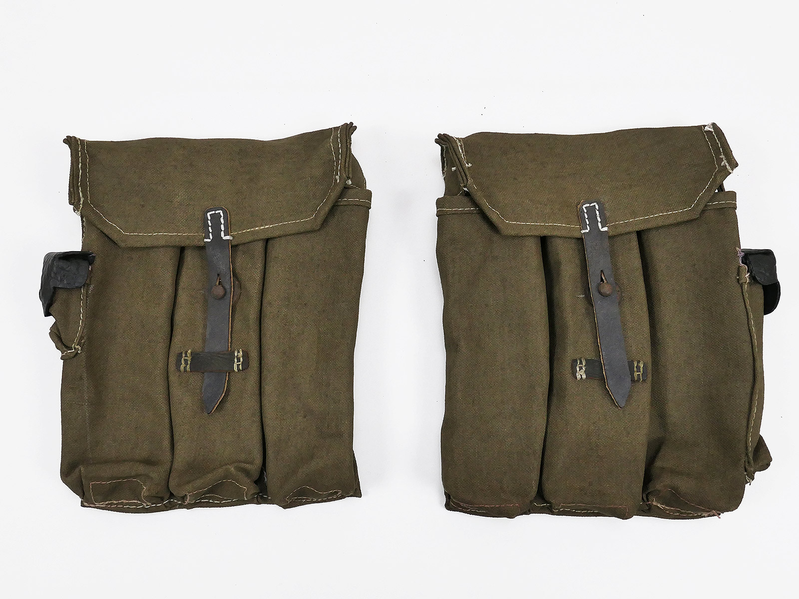 #M3 Wehrmacht Volkssturm 2x magazine pouch assault rifle 44 STGW44 MP44 MKB Dark