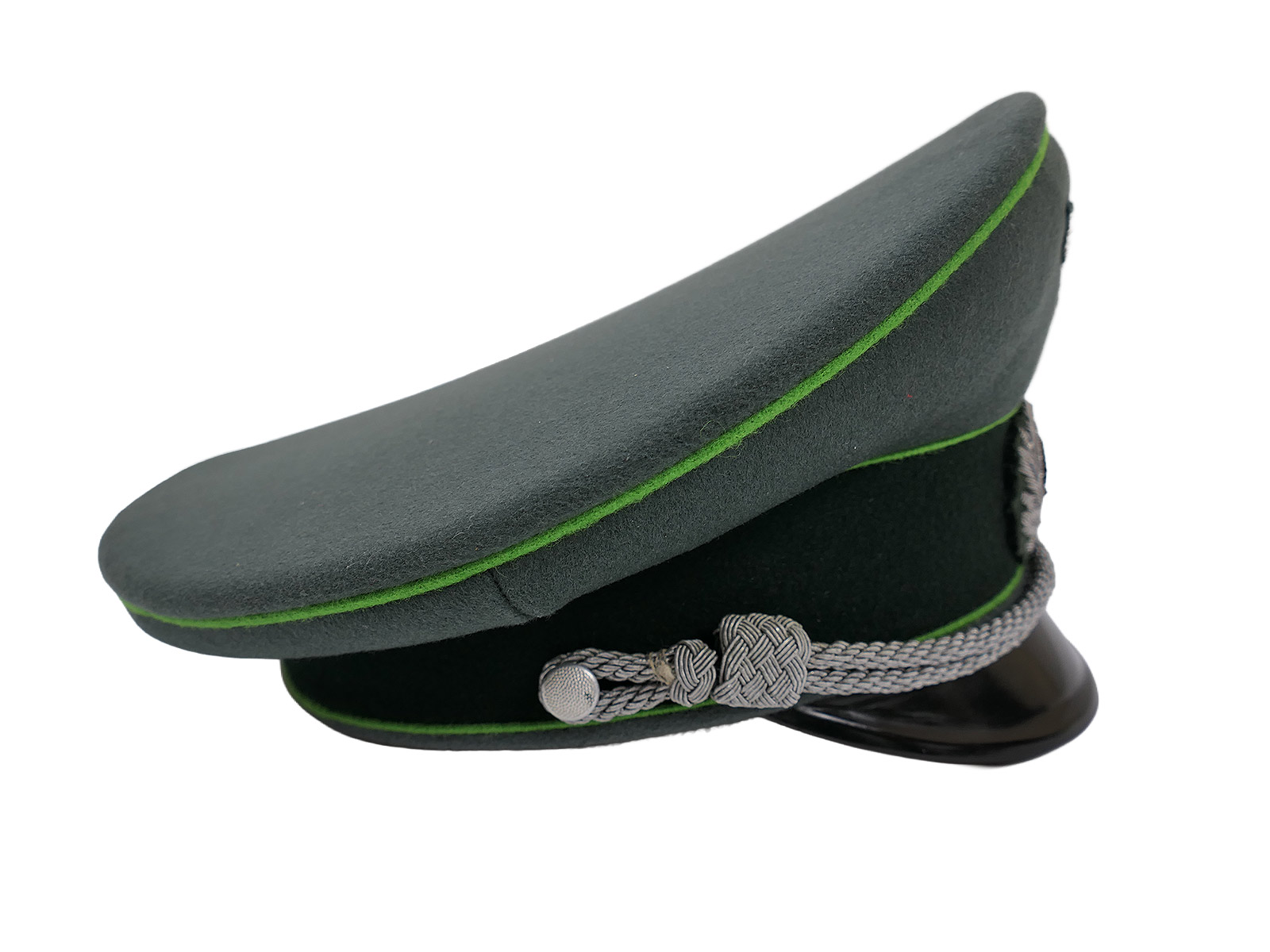 Wehrmacht peaked cap, officer’s, Panzergrenadier, size 58, premium museum-quality reproduction with original embroidered details, COLLECTION