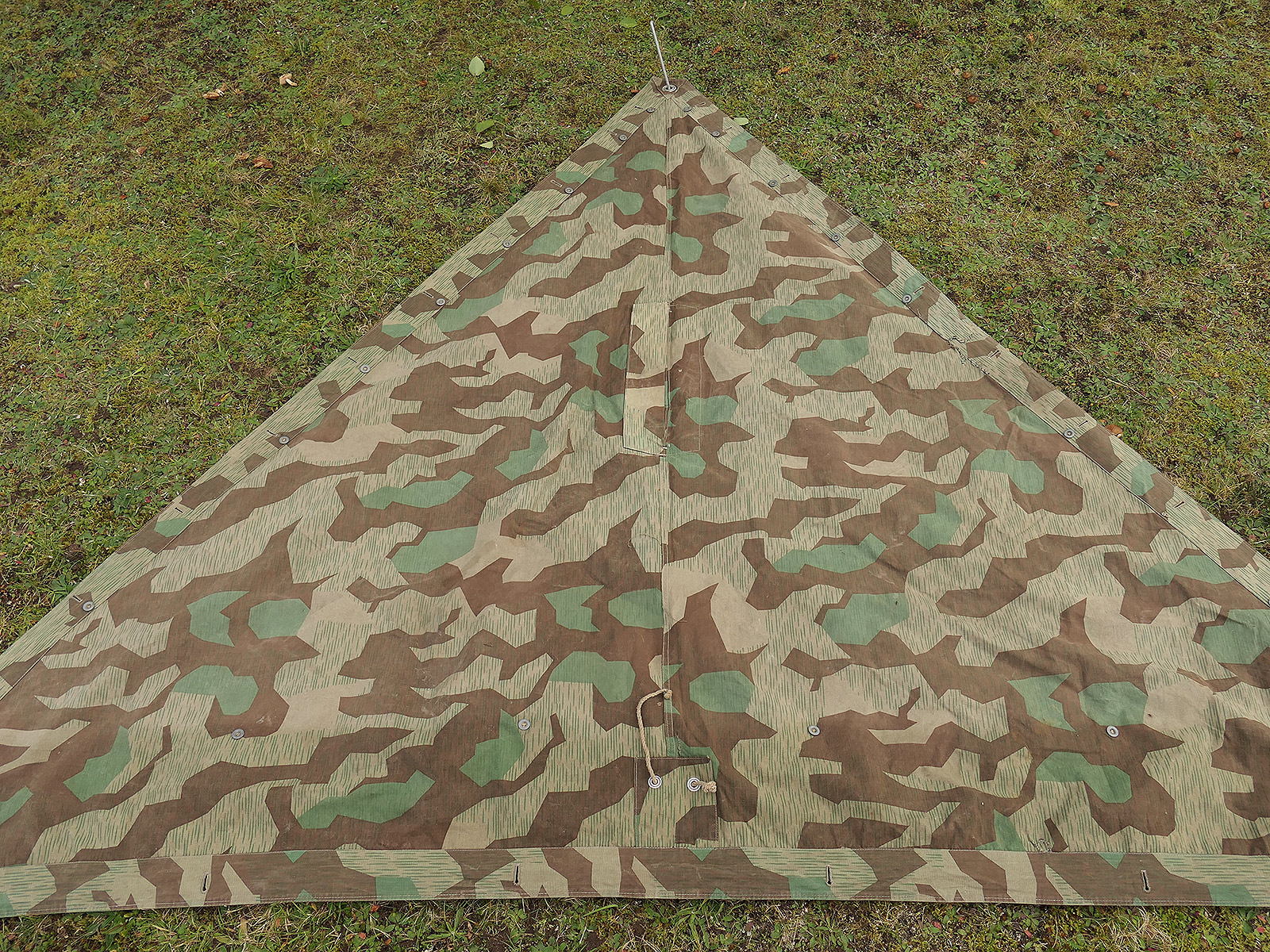 Original Wehrmacht M31 tent canvas, splinter camouflage, camouflage tent fabric – COLLECTION BATTLE WORN