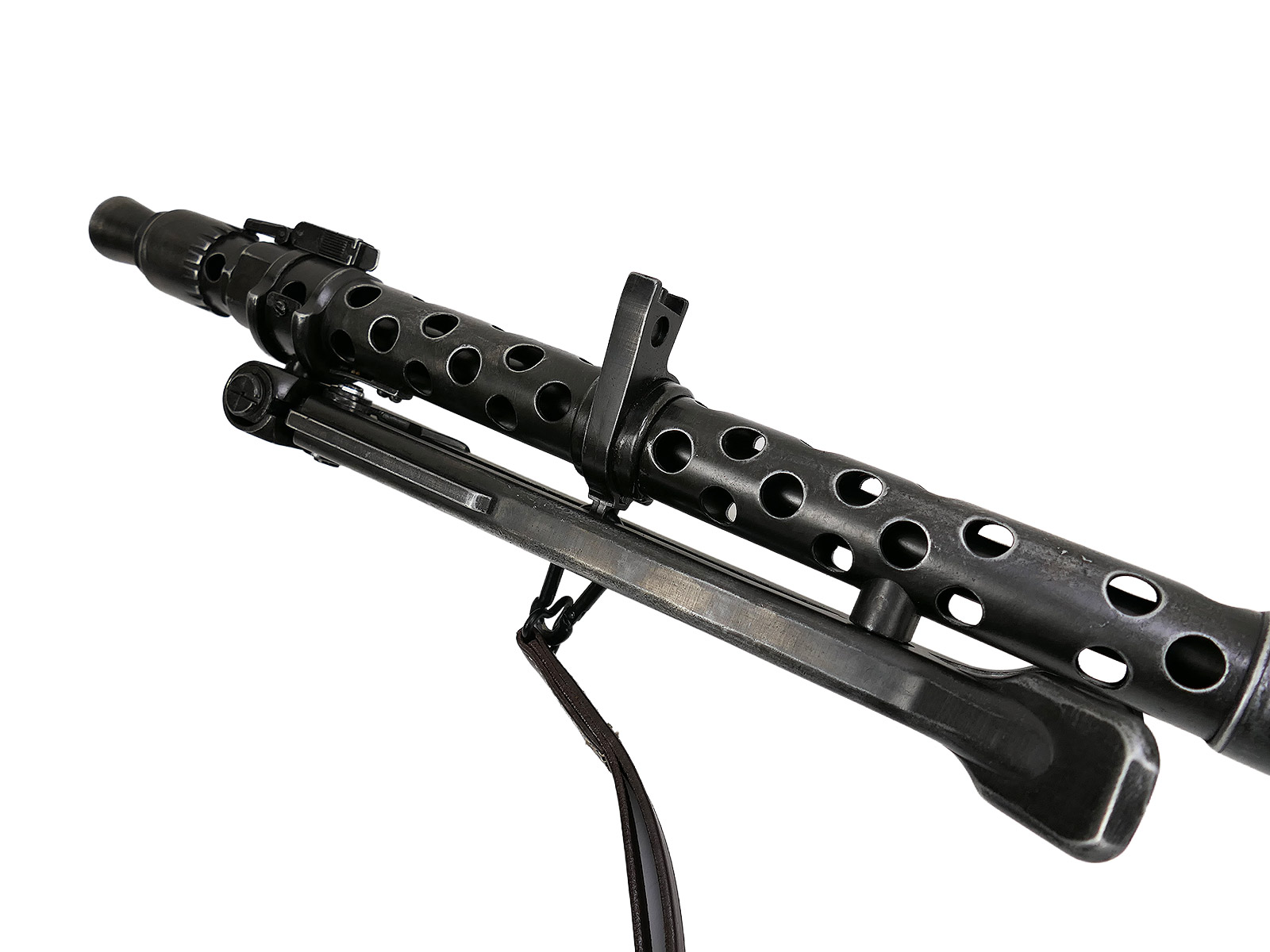 Wehrmacht MG34 machine gun decorative model – film prop, made of metal with a wooden buttplate and carrying strap