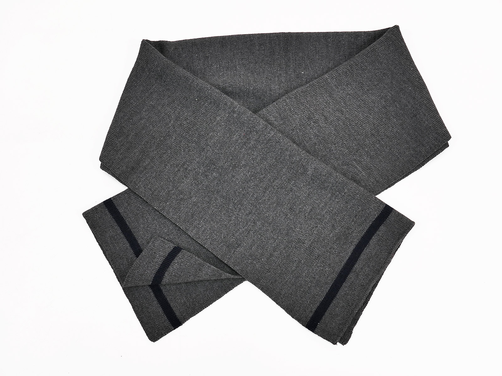 Wehrmacht Luftwaffe scarf, woollen winter scarf, grey with blue stripes