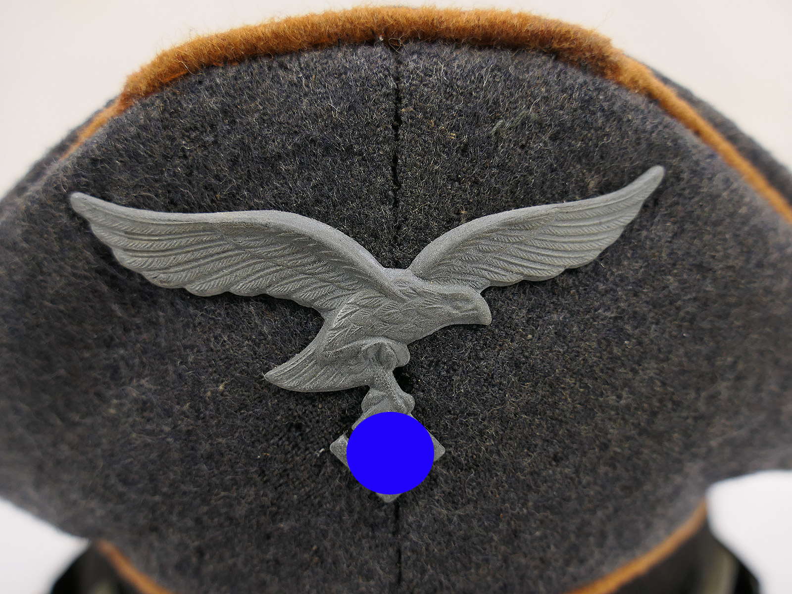 Original LUFTWAFFEN pilot’s cap, paratrooper style, fully decorated – COLLECTION