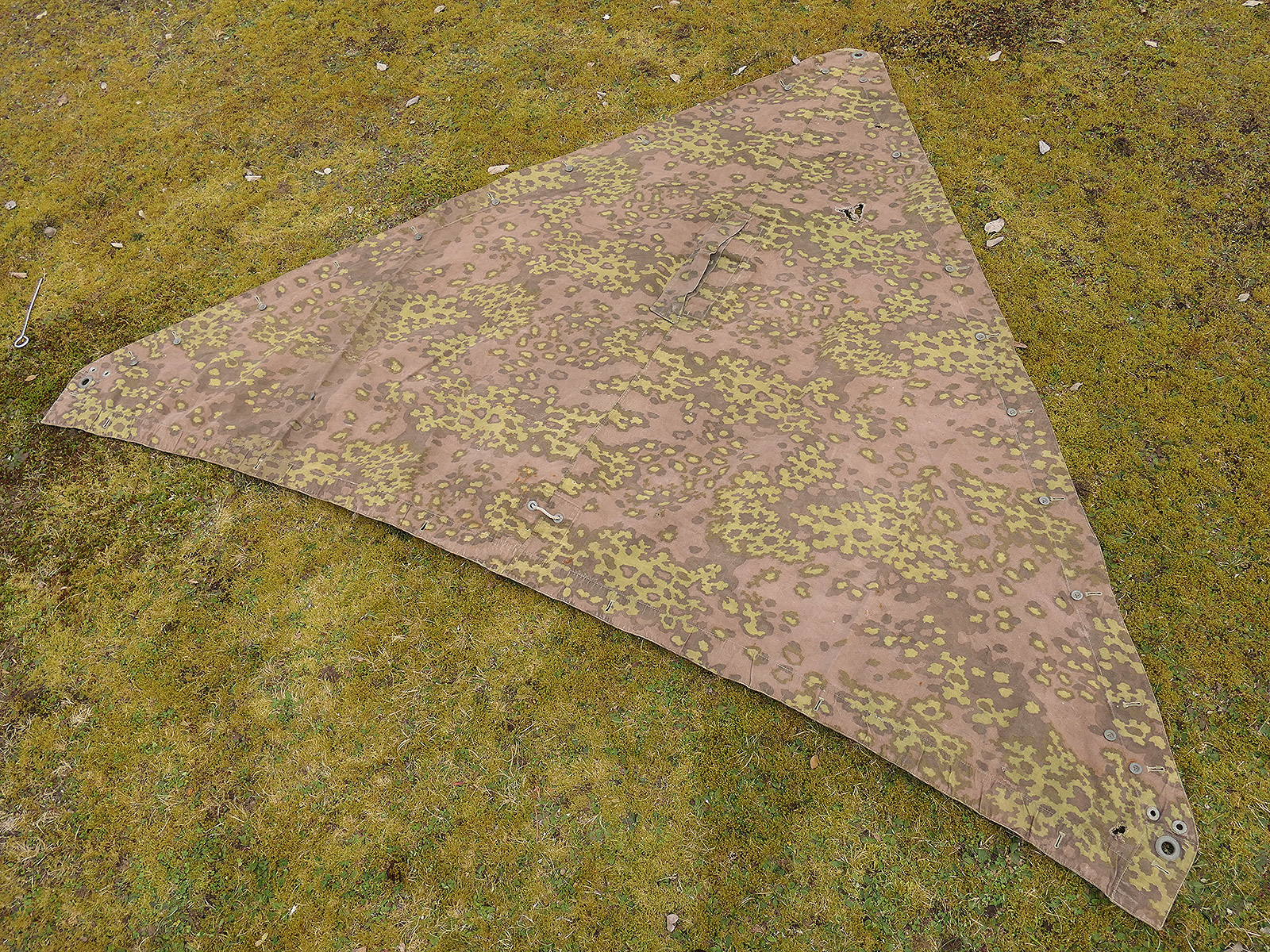 #A/ Waffen SS Original Tarpaulin Oak Leaf Camouflage Tarpaulin 