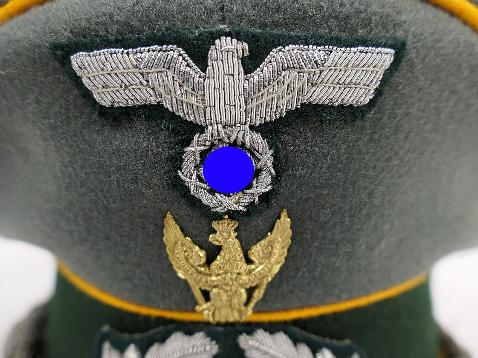 Wehrmacht peaked cap, Cavalry Regiment 6 officer’s cap with Schwedt eagle, size 56, premium museum-quality reproduction, COLLECTION