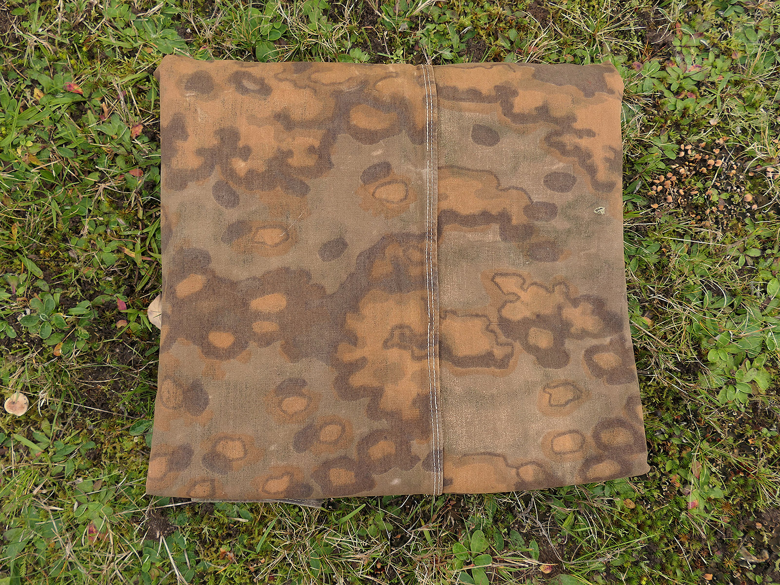 #A/ Waffen SS Original Tarpaulin – Oak Leaf Camouflage Tarpaulin – Battle-Worn