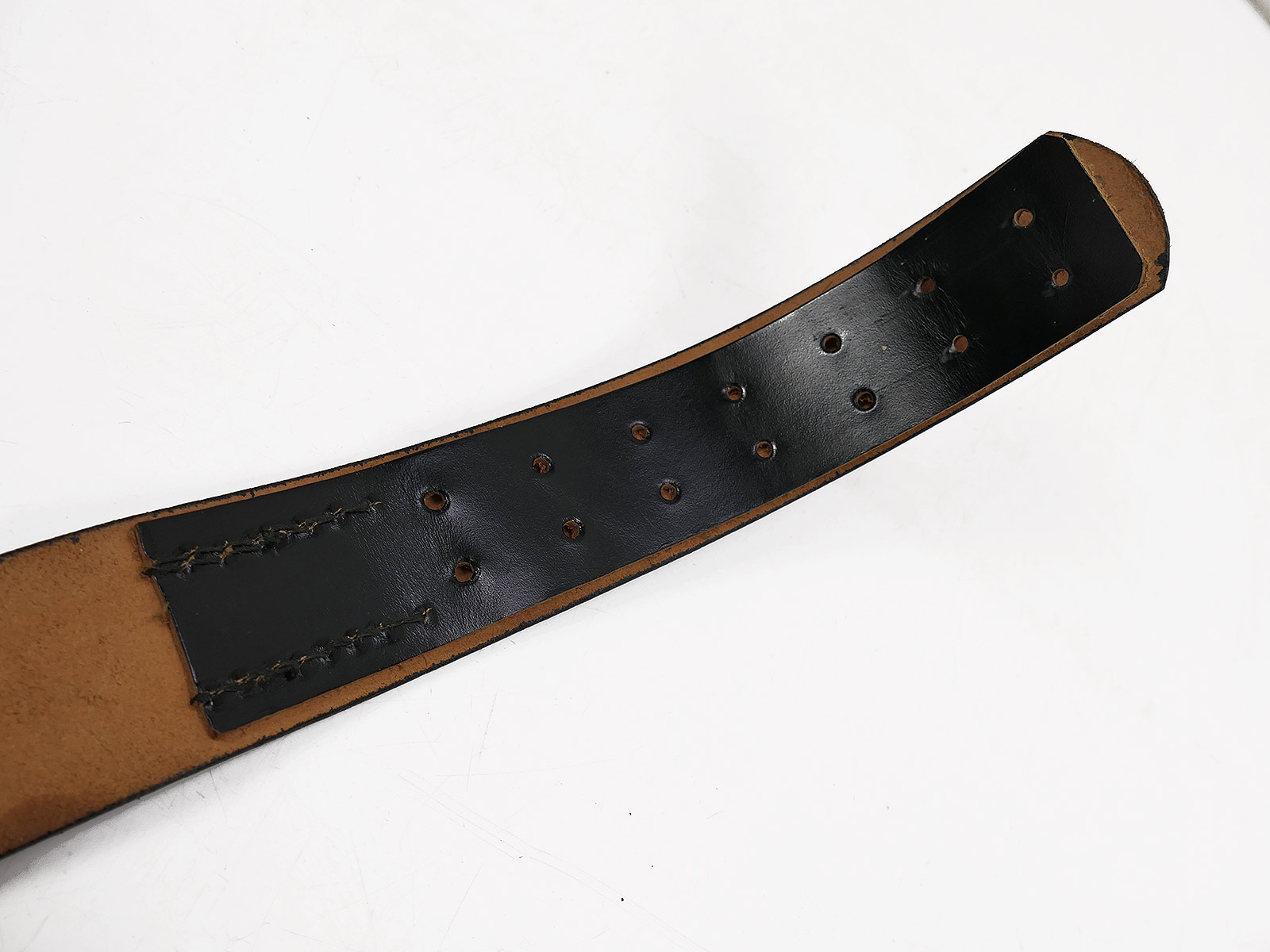 Vintage leather belt / belt strap, 110cm, COLLECTION BATTLE WORN