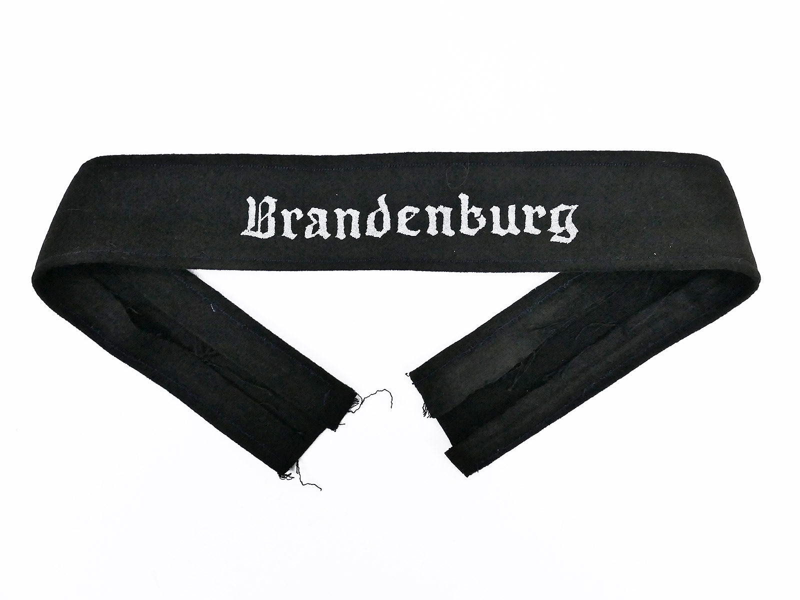 Wehrmacht Army sleeve band Brandenburg print on velvet felt