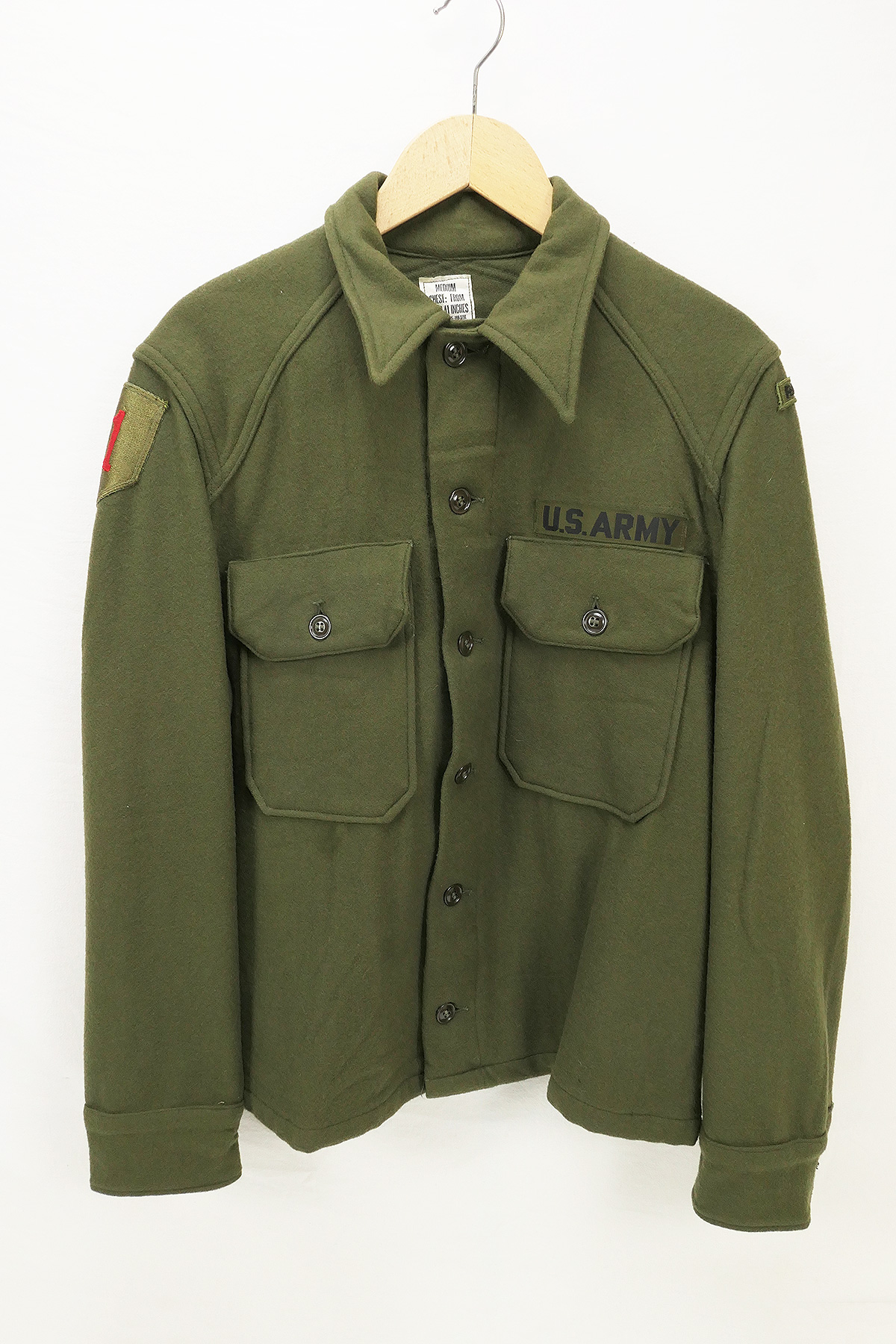 Unique US Army Field Shirt Wool 108 Field Shirt Medium Korea Vietnam olive ALS WESTE