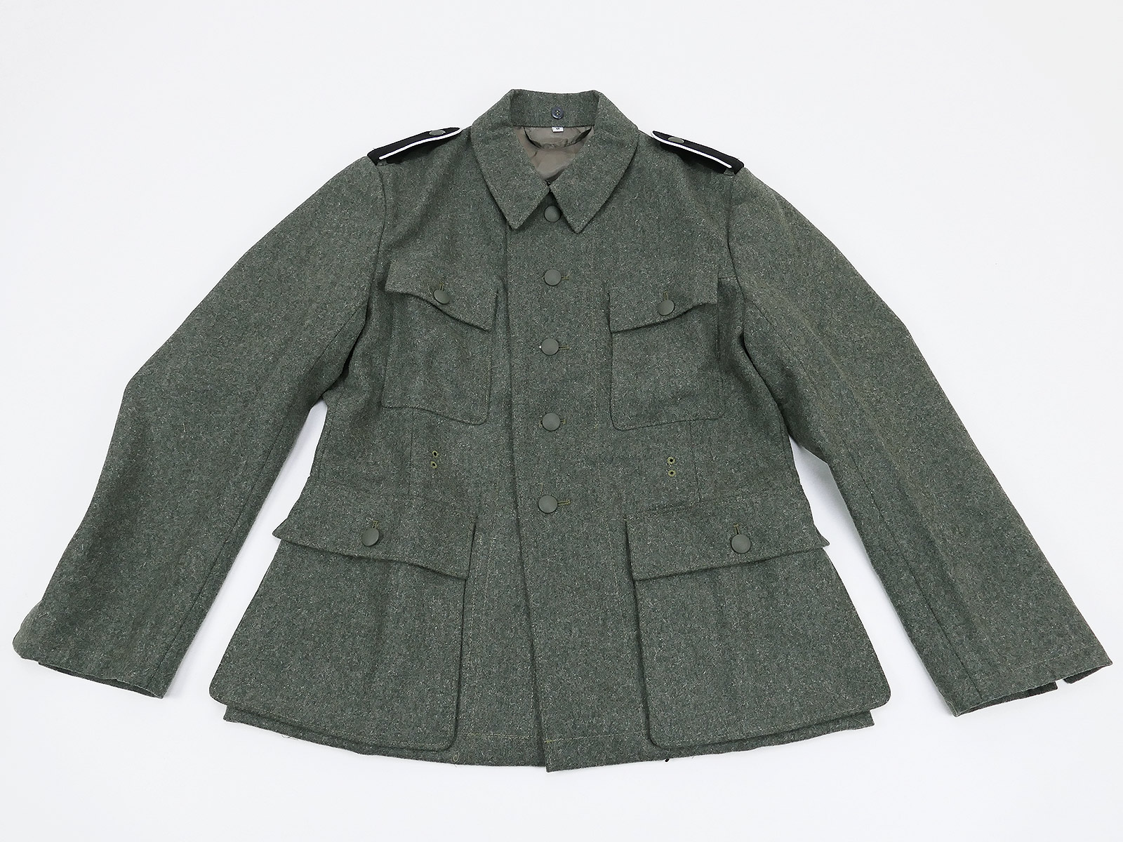 P1368768 Waffen SS M43 field blouse (2-hole) uniform field jacket *grade pocket flap*