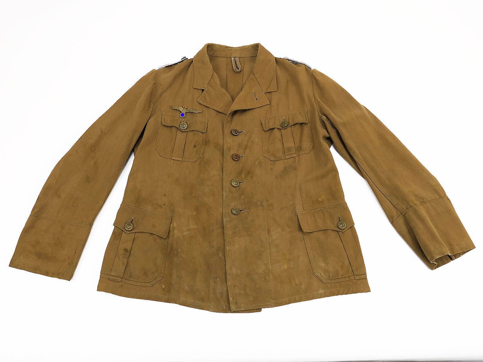 Original tropical field blouse, Kriegsmarine uniform jacket, Dunker & Stachowski, Hamburg COLLECTION
