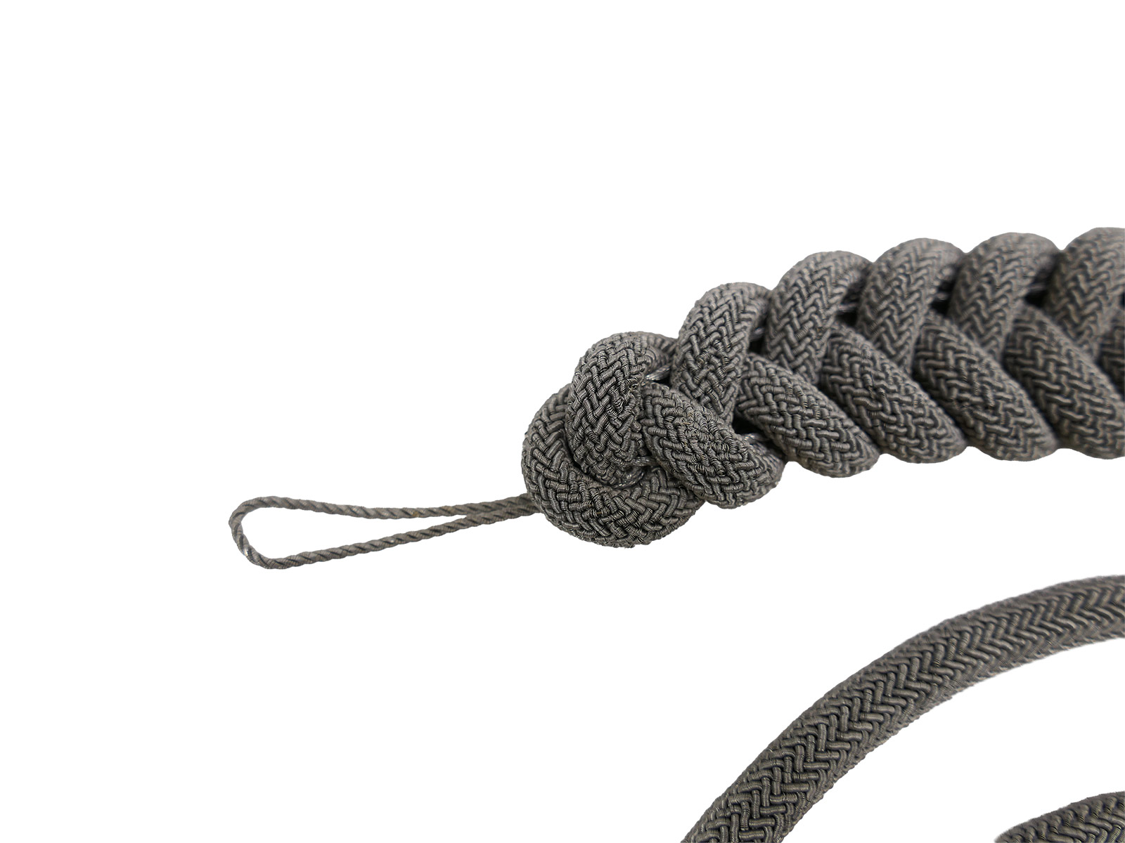 One-off item – Wehrmacht officer’s parade lanyard, ‘monkey swing’ adjutant’s lanyard – COLLECTION BATTLE WORN