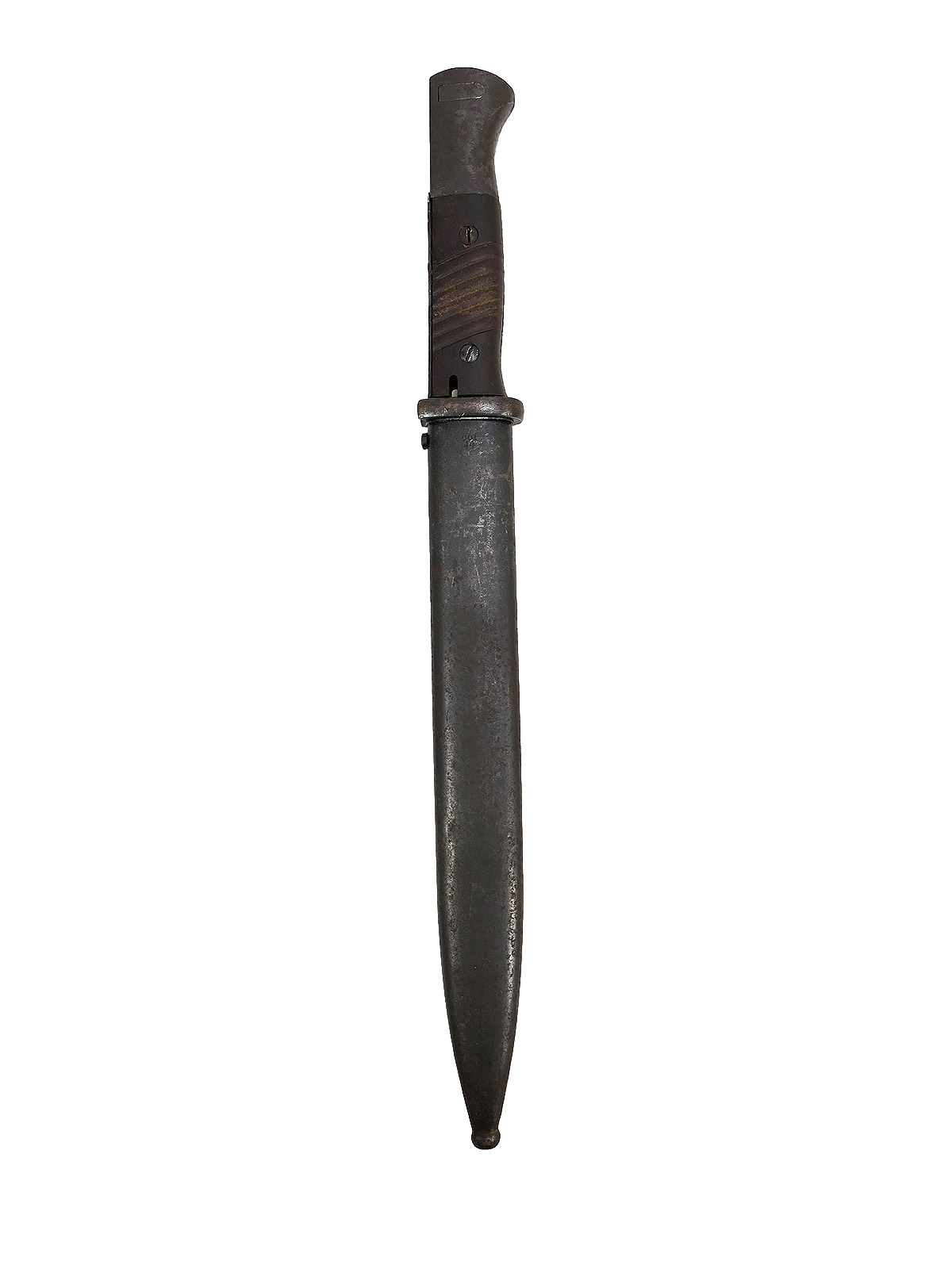 Wehrmacht M84/98 K98 bayonet / side-mounted bayonet – matching serial numbers, cof 44, battle-worn