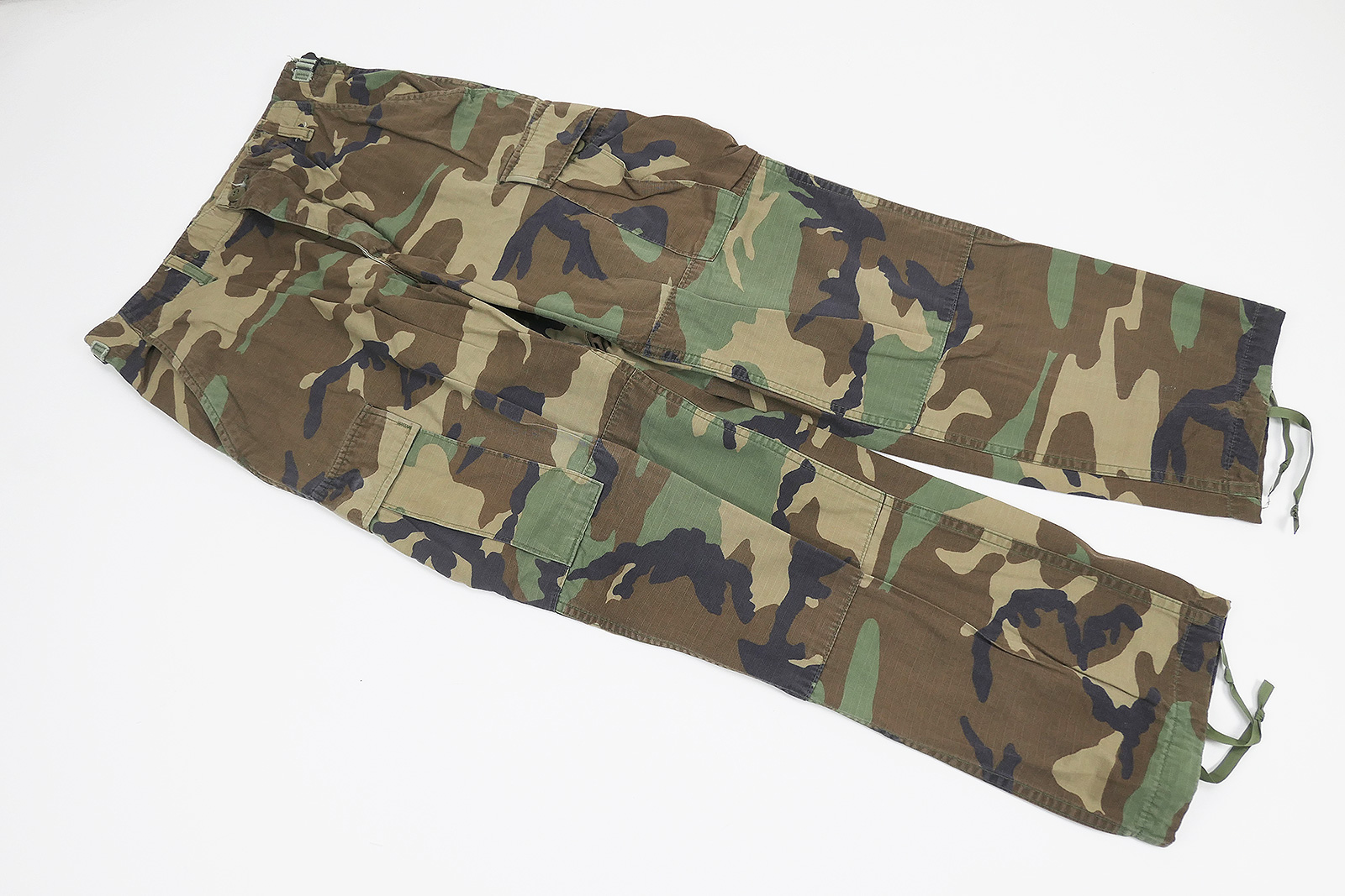 P1520240 #17 US Army BDU Field Trousers Combat Trousers Camouflage Woodland Camouflage Small Short - Ripstop