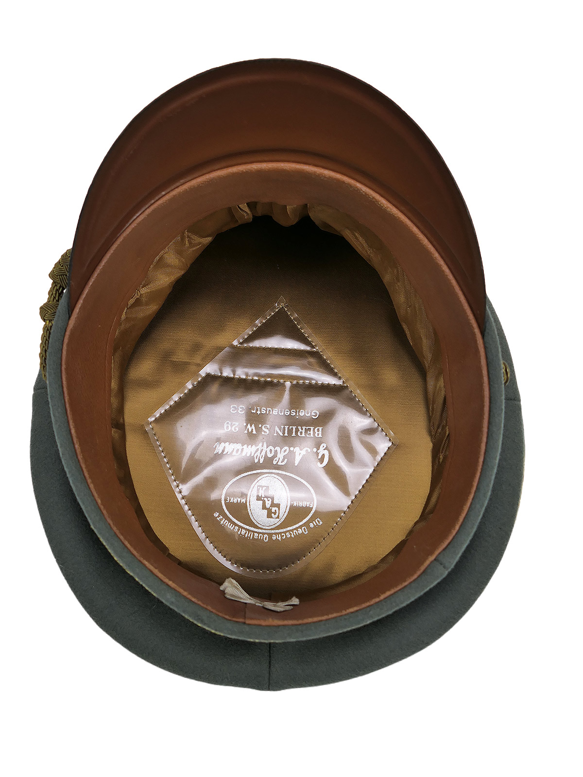 Antique Wehrmacht General’s peaked cap, size 58, with excellent patina – COLLECTION BATTLE WORN