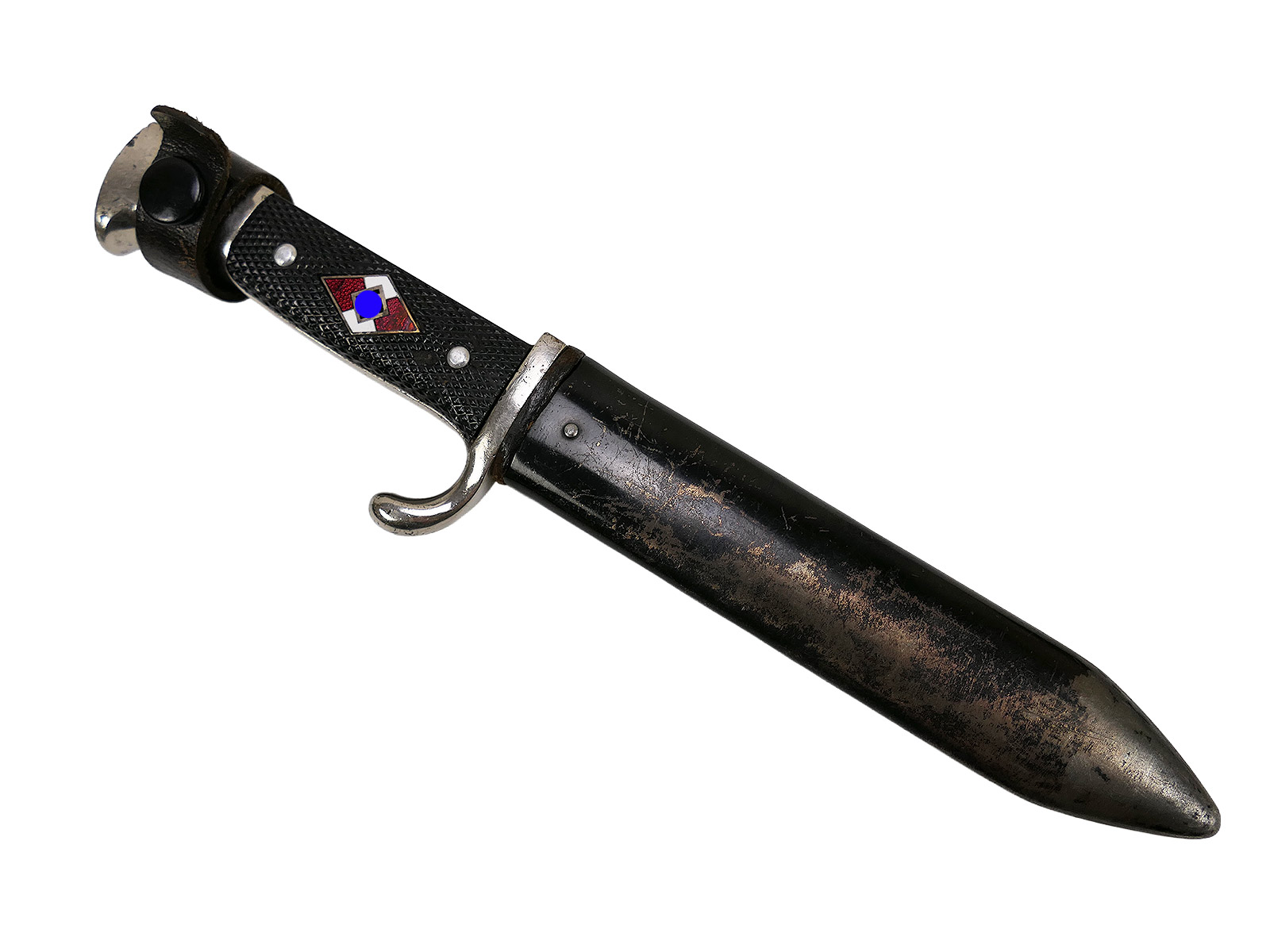 Original HJ hiking knife, co-manufactured by RZM M7/84 and Carl Schmidt Solingen, 1938 COLLECTION