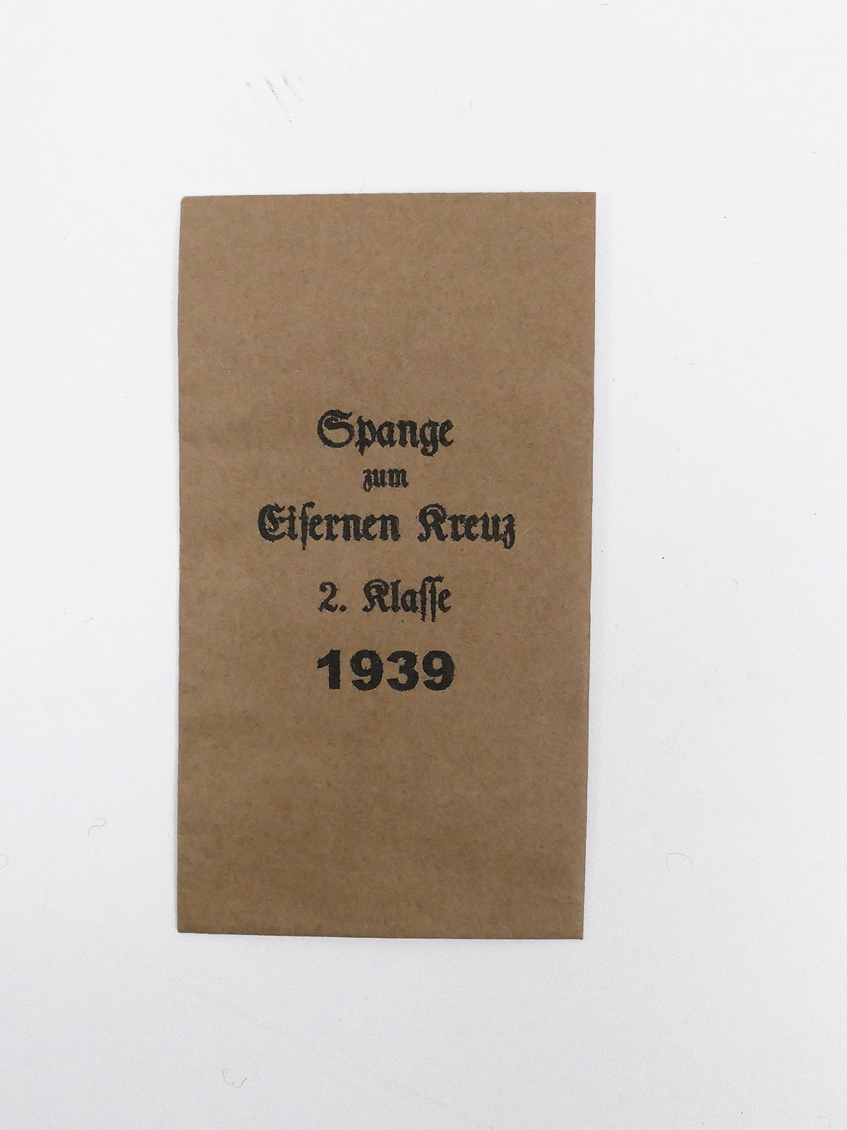 Award Bag for Orders + Decorations - Iron Cross Brace 2nd Class 1939