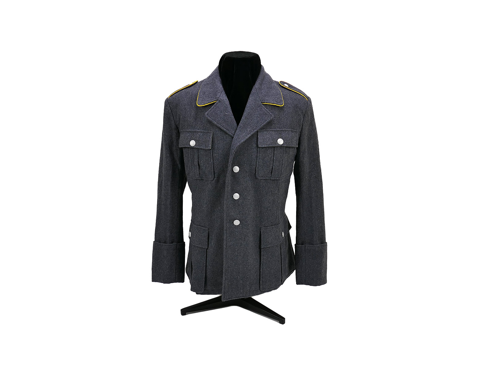 Wehrmacht WK2 Luftwaffe M35 early cloth skirt four-pocket skirt yellow piping