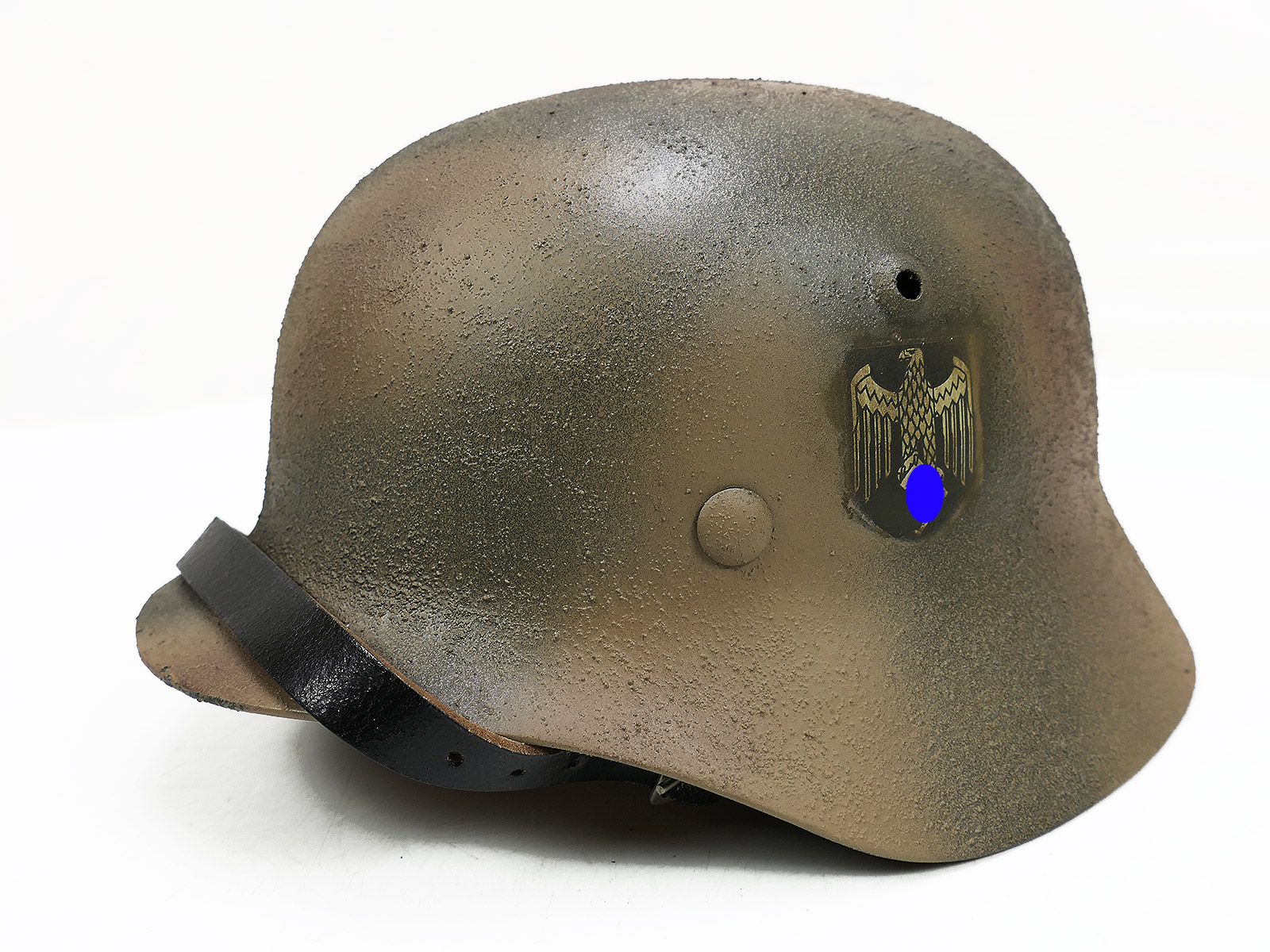 #95 Wehrmacht WEST FRONT NORMANDY camouflage steel helmet M35 M40 rough camouflage helmet size 57/58
