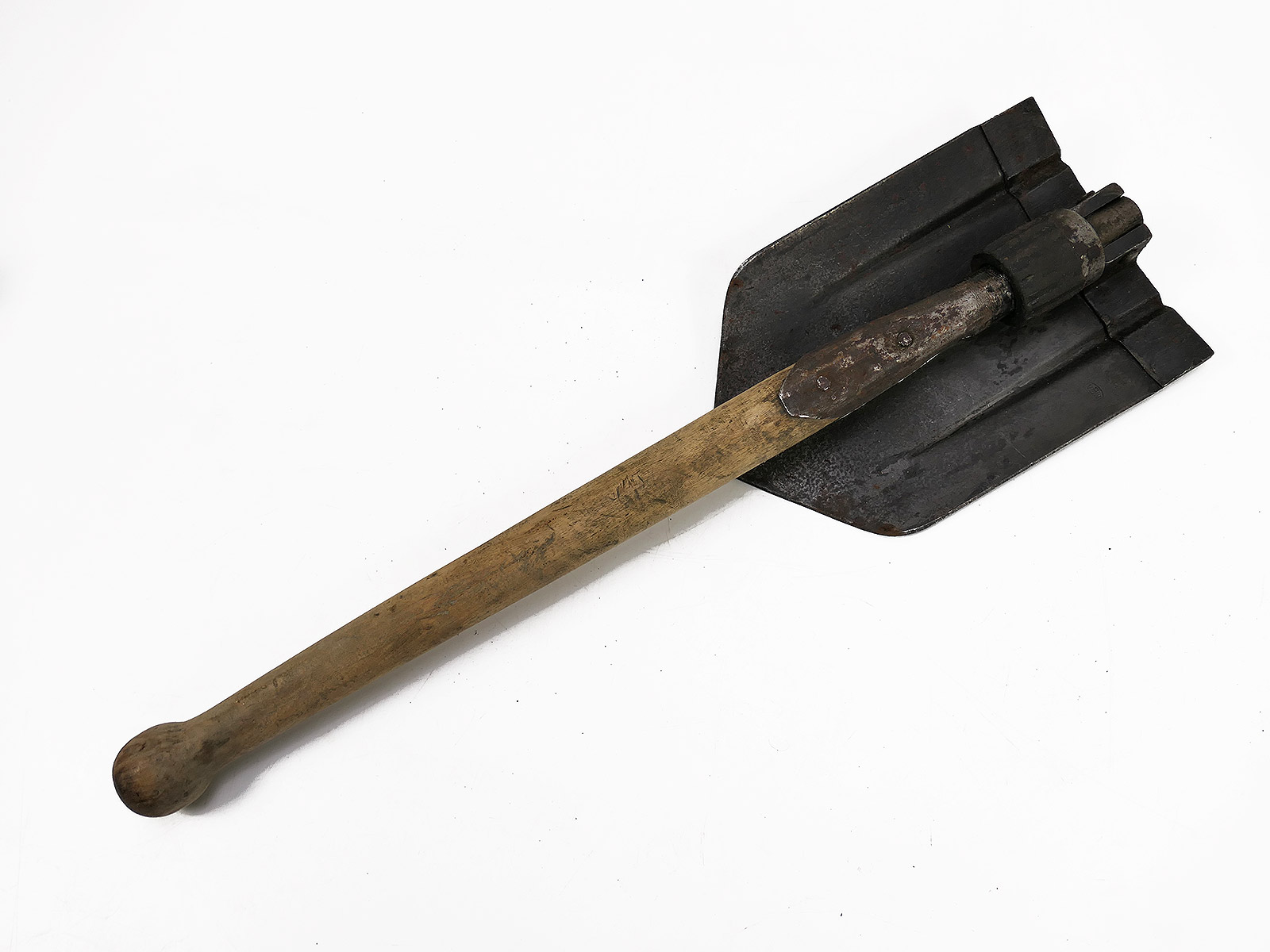 WW2 Wehrmacht Original Folding Spade with Folding Spade Bag, Model 1 Spade Bag COLLECTION