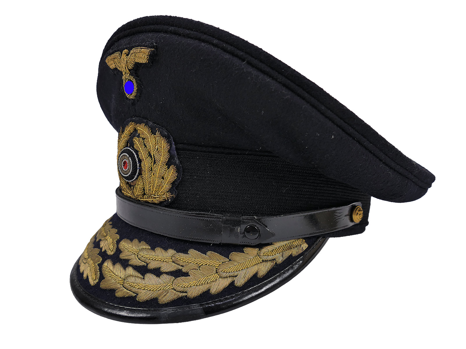 Antique naval cap ‘ADMIRAL’ with original trimmings (cap eagle and cockade) COLLECTION