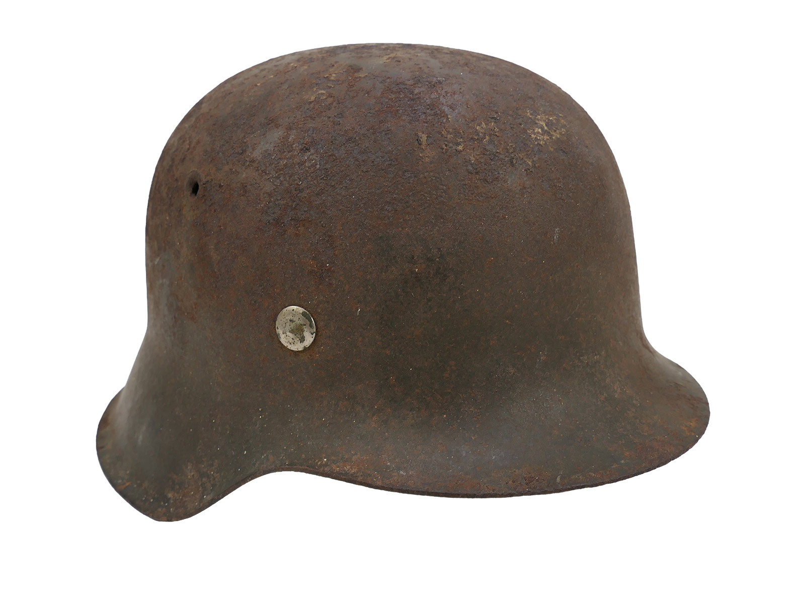 Wehrmacht SD M42 steel helmet with helmet lining and chin strap – ORIGINAL FIND FROM A BARN