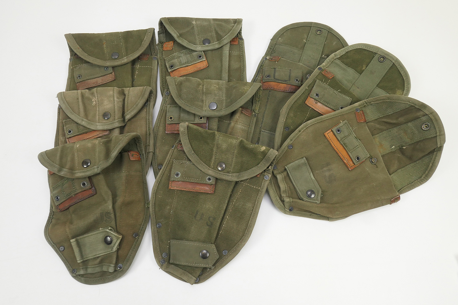 P1500630 ORIGINAL US ARMY M-1956 Folding Spade PouchCover Entrenching Tool Korea Vietnam M56