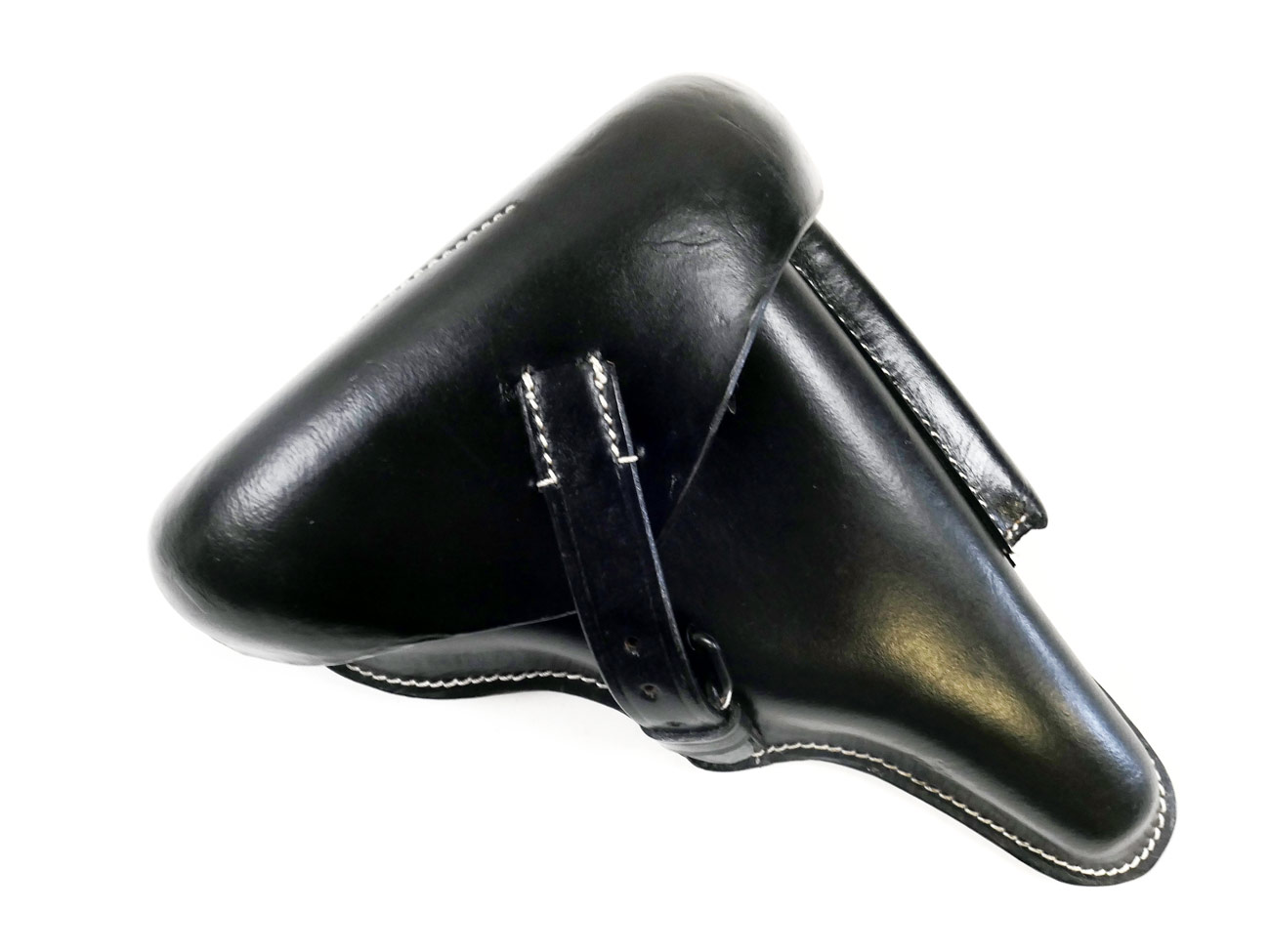 Pistol holster P08 black leather