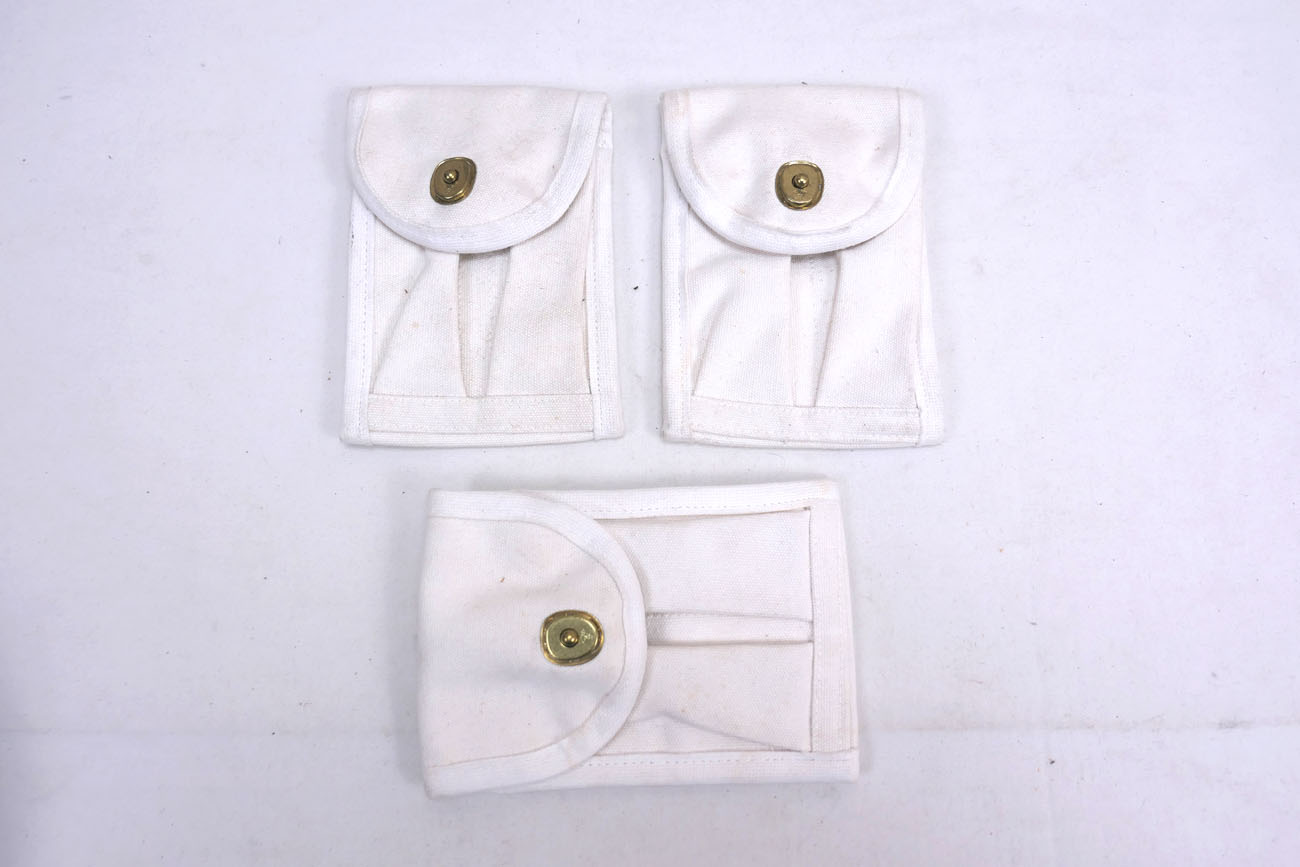 Original US Army Military 45 Cal Pistol Pocket Ammo Pouch MP Police Canvas Cal.45