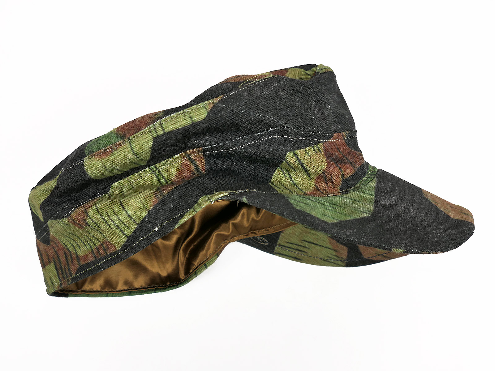 Late War camouflage cap, field cap, size 58, ‘Carbon Overprint’ camouflage overprint