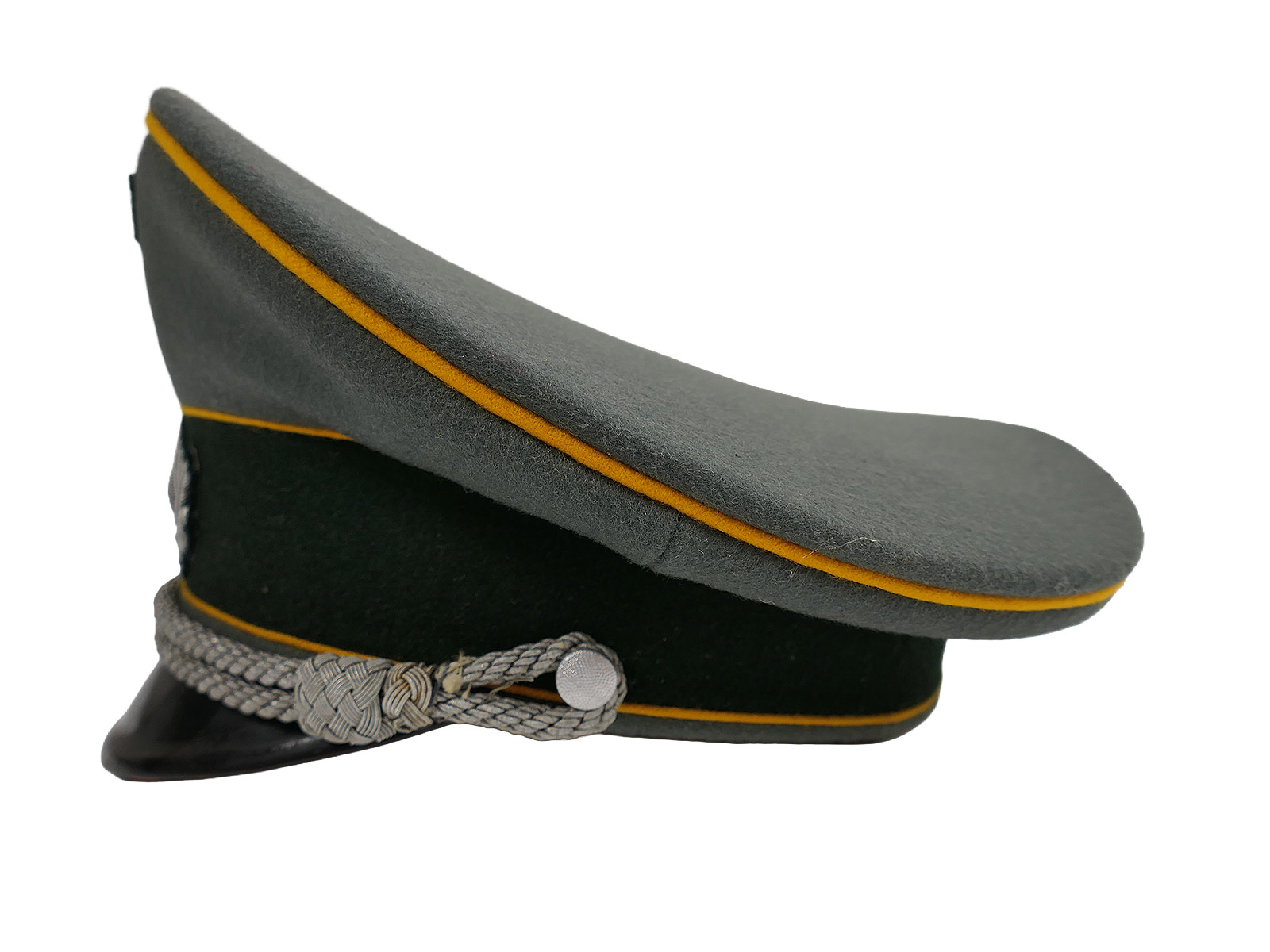 Wehrmacht peaked cap, Cavalry Regiment 6 officer’s cap with Schwedt eagle, size 56, premium museum-quality reproduction, COLLECTION