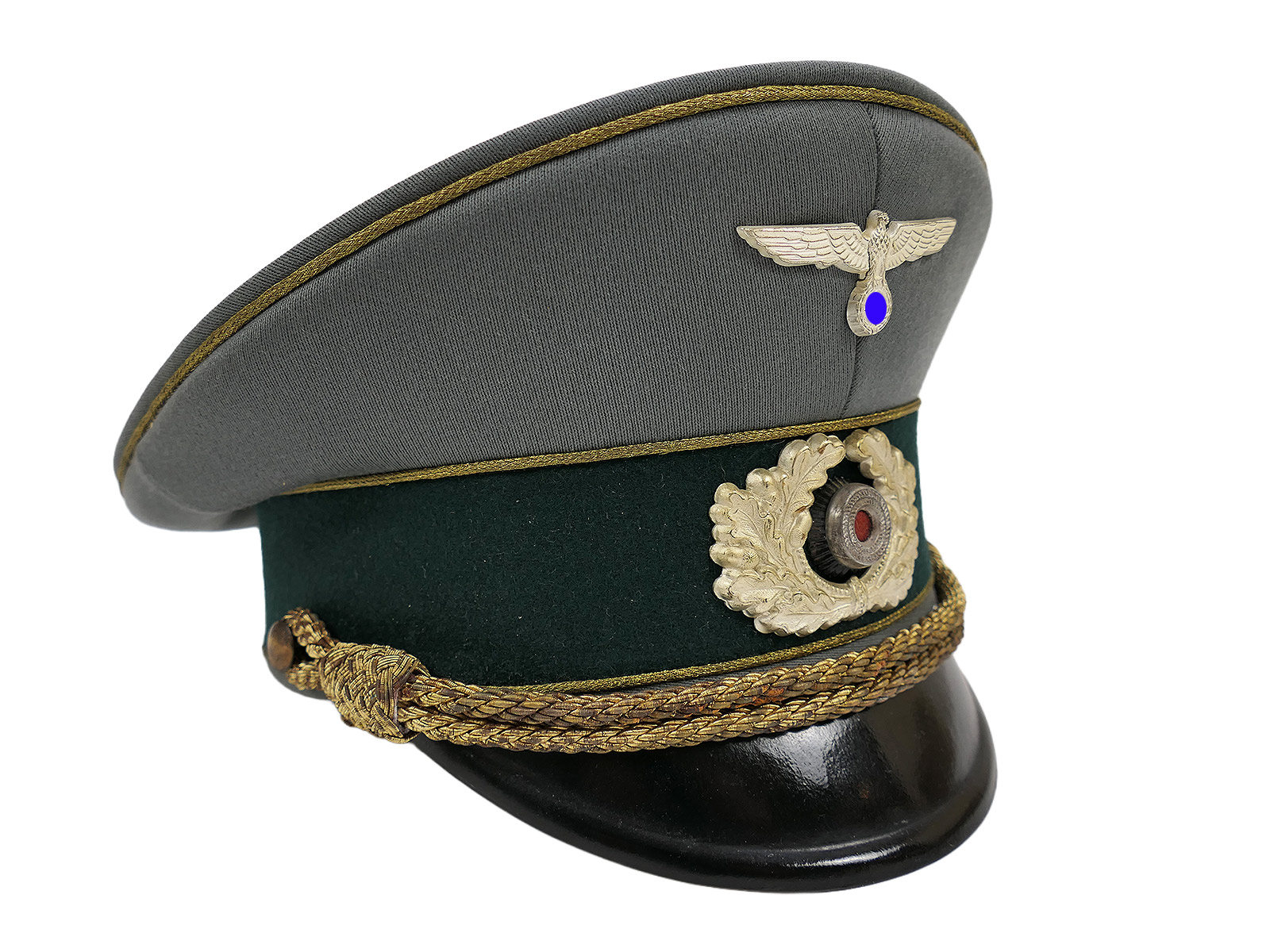 Wehrmacht Early Field Cap, General’s Size 57, Premium Museum-quality reproduction with original silver trim – COLLECTION
