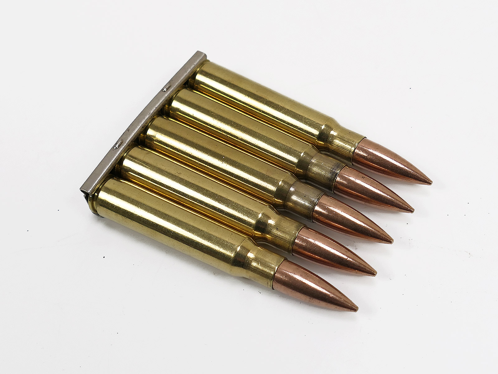 Wehrmacht loading strip with 5x cartridge 8x57 carbine K98 deco ammunition
