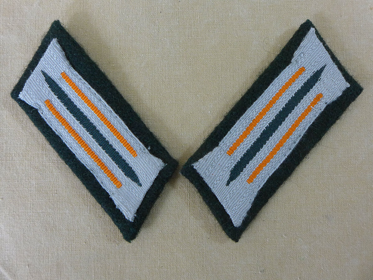Wehrmacht Feldgendarmerie Kragenspiegel Heer Mannschaften on M36 base