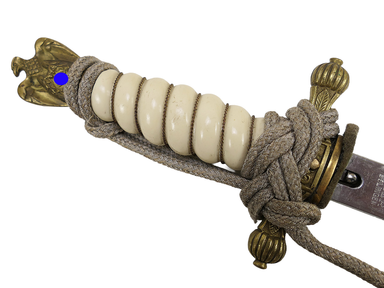 KM Kriegsmarine Officer’s Dagger, Navy Dagger M1938 with tassel and scabbard, TIGER Solingen COLLECTION