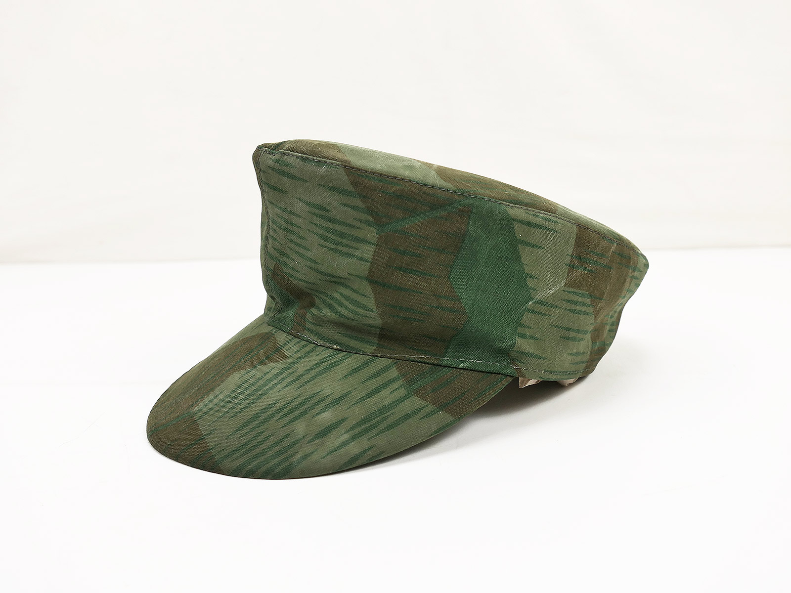 Wehrmacht camouflage field cap size 59 splinter camouflage 1943 ORIGINAL FABRIC CUTTING