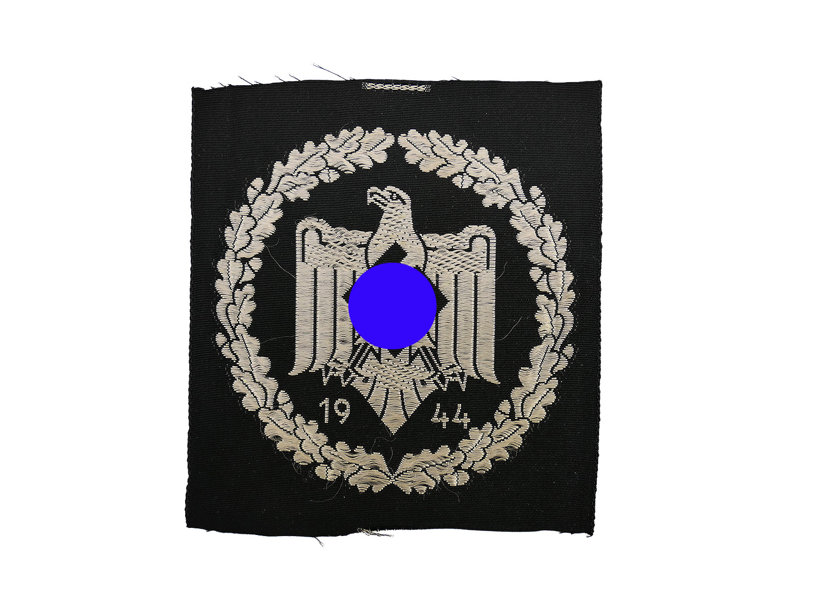 National Socialist Reich Federation for Physical Exercise (NSRL / DRL) Silver Membership Badge, machine-woven, for sportswear