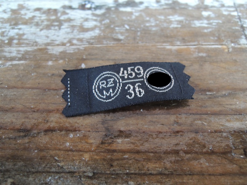 RZM underwear label 459/36