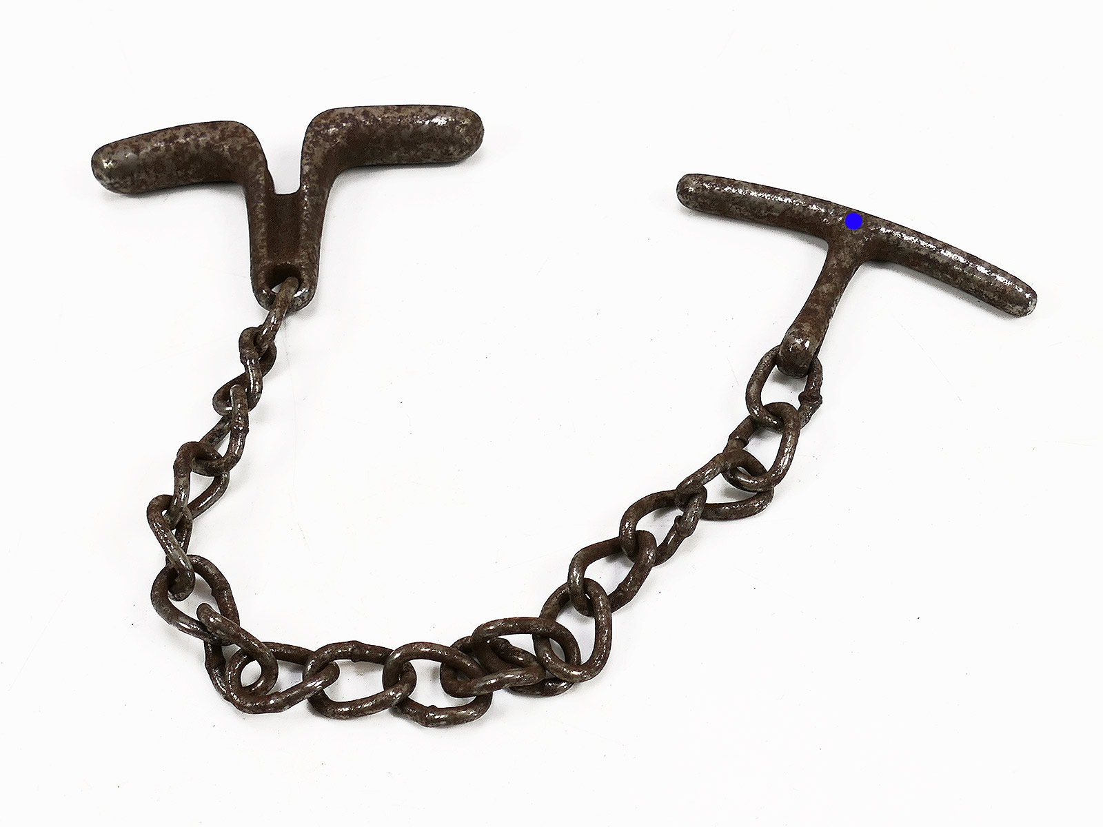 #E SS Hand Gag Gag Chain Restraint, Display or Gag Chain ANTIQUE