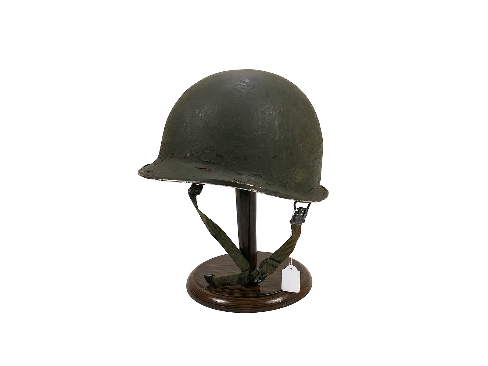 US ARMY Korea Vietnam steel helmet bell with strapping