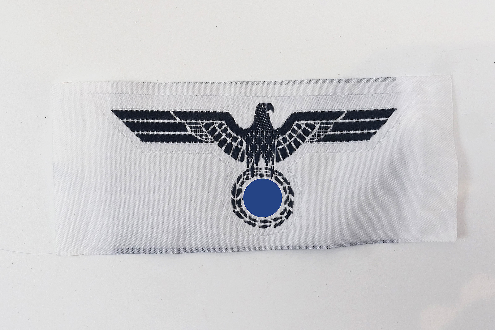 Navy breast eagle woven