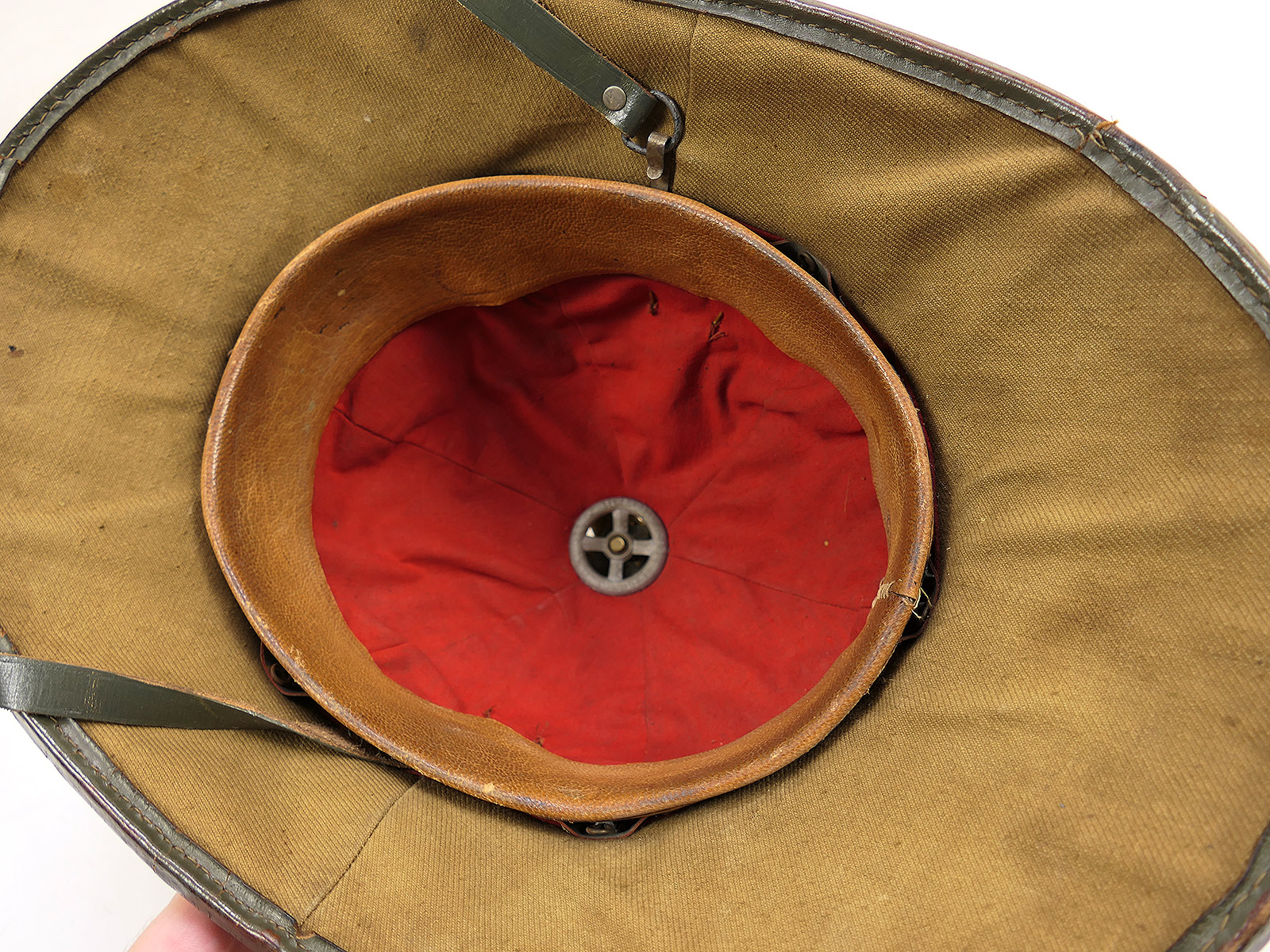 Original tropical helmet, Afrikakorps, Carl Halfar, Wehrmacht, DAK, with dust goggles – COLLECTION