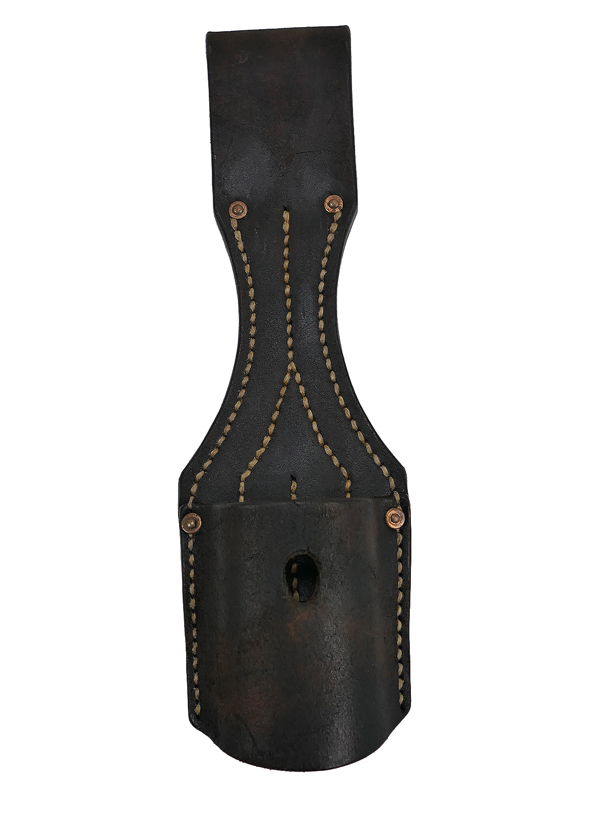 One-off WK1 leather bayonet scabbard for K98 and G98 bayonets, brown leather *Handcrafted* 
