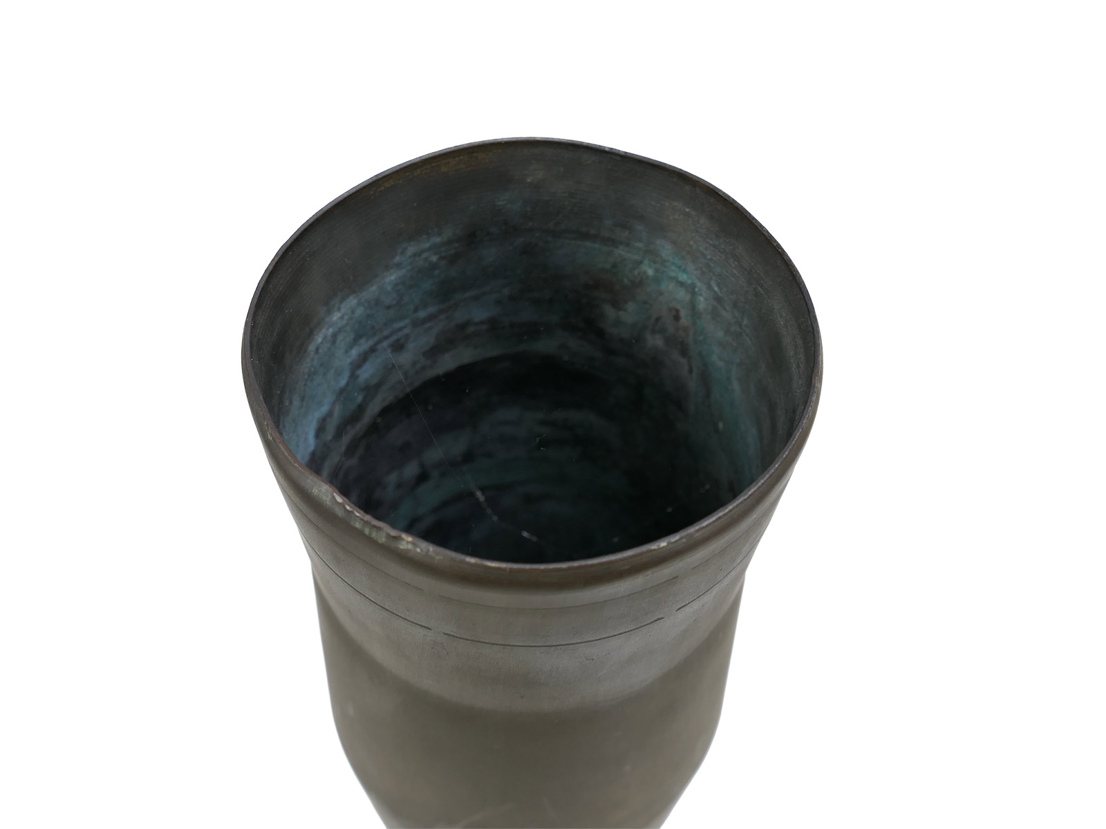Original 105mm brass shell casing, tank cartridge, 8.5kg, decorative umbrella stand – COLLECTION