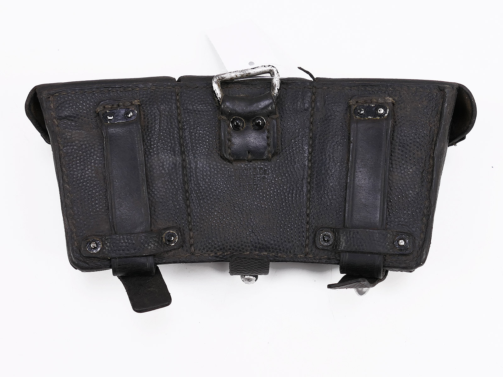 One-off item – Wehrmacht K98 3-round cartridge pouch, black, ORIGINAL, with manufacturer’s mark, 1937 COLLECTION