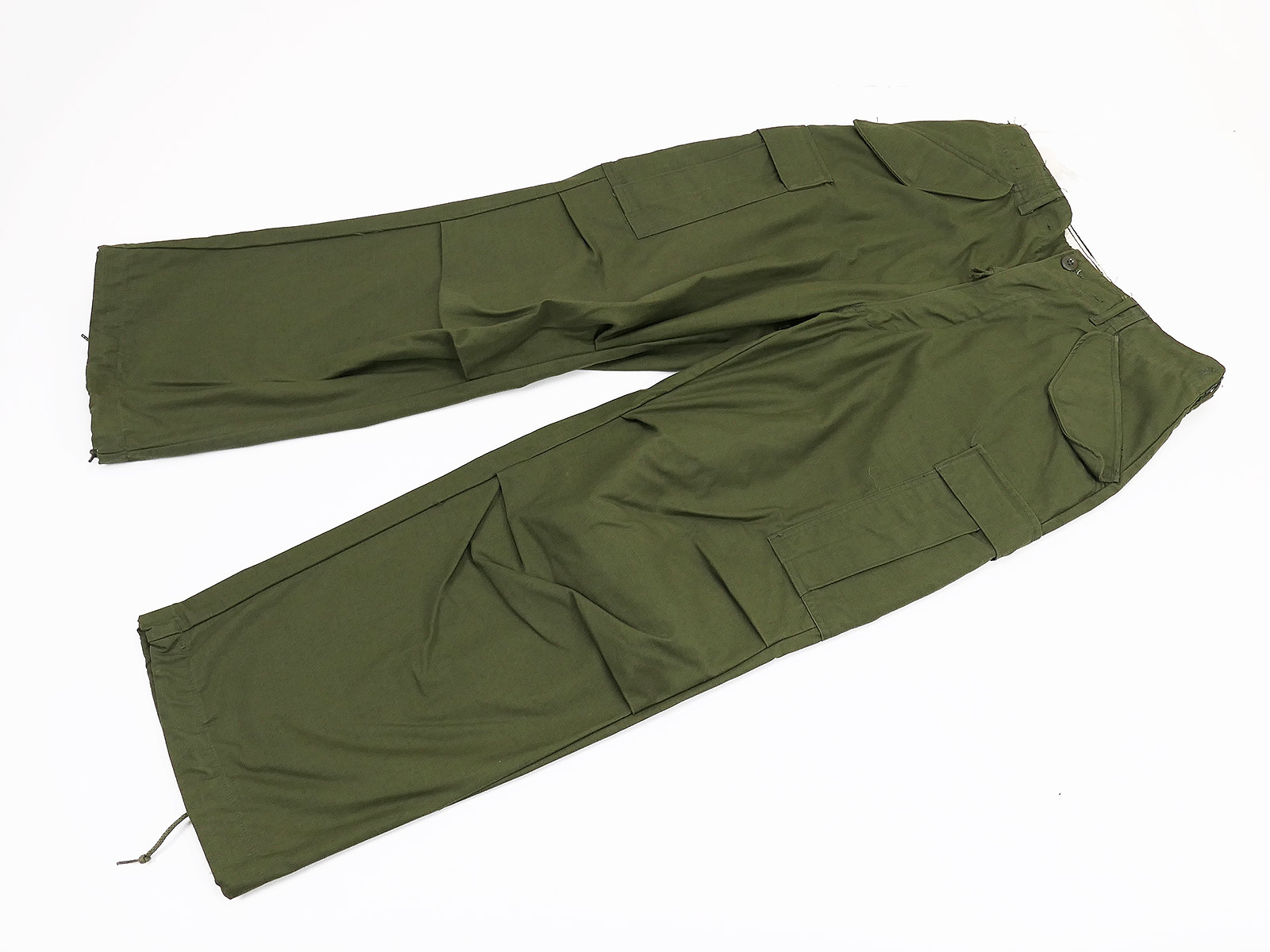 Vintage US ARMY Vietnam M51 Baggy Field Trousers 1972 Field Trousers Cold Weather OG 107 MEDIUM R.