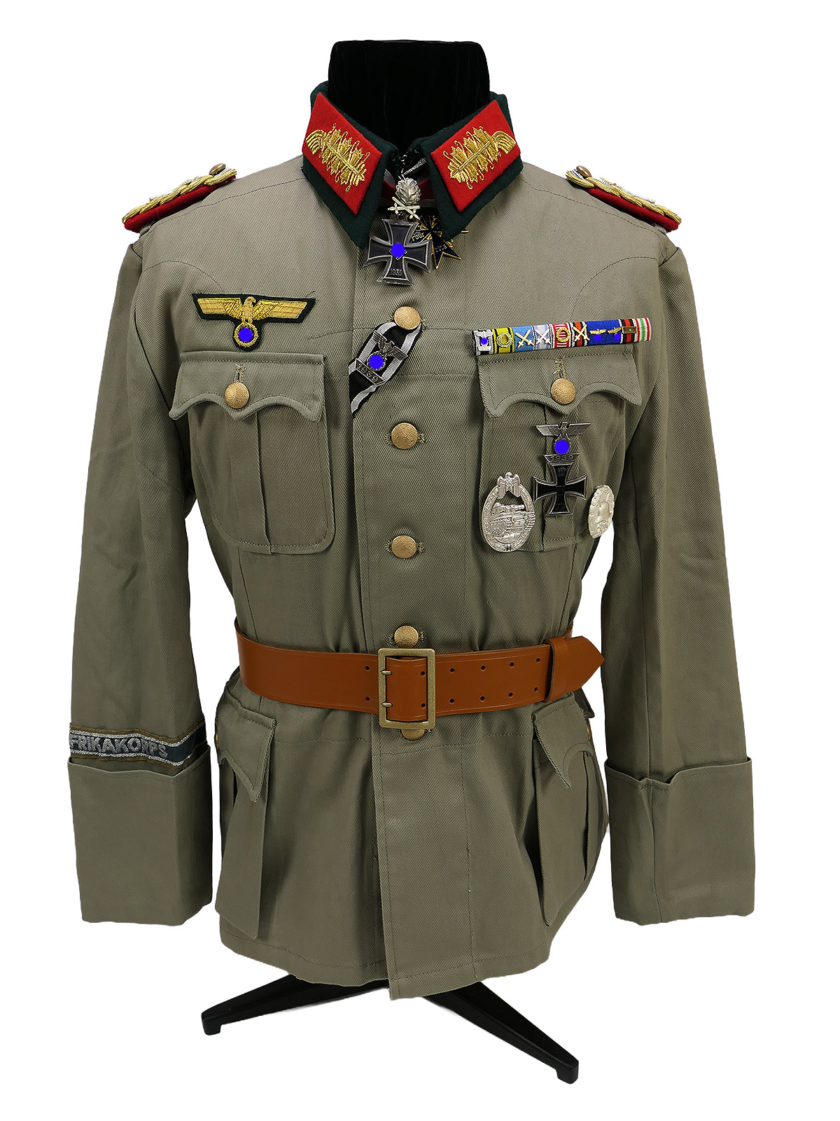 Uniform of Field Marshal Erwin Rommel, Afrika Korps: Knight’s Cross of the Pour le Mérite with General’s Sash